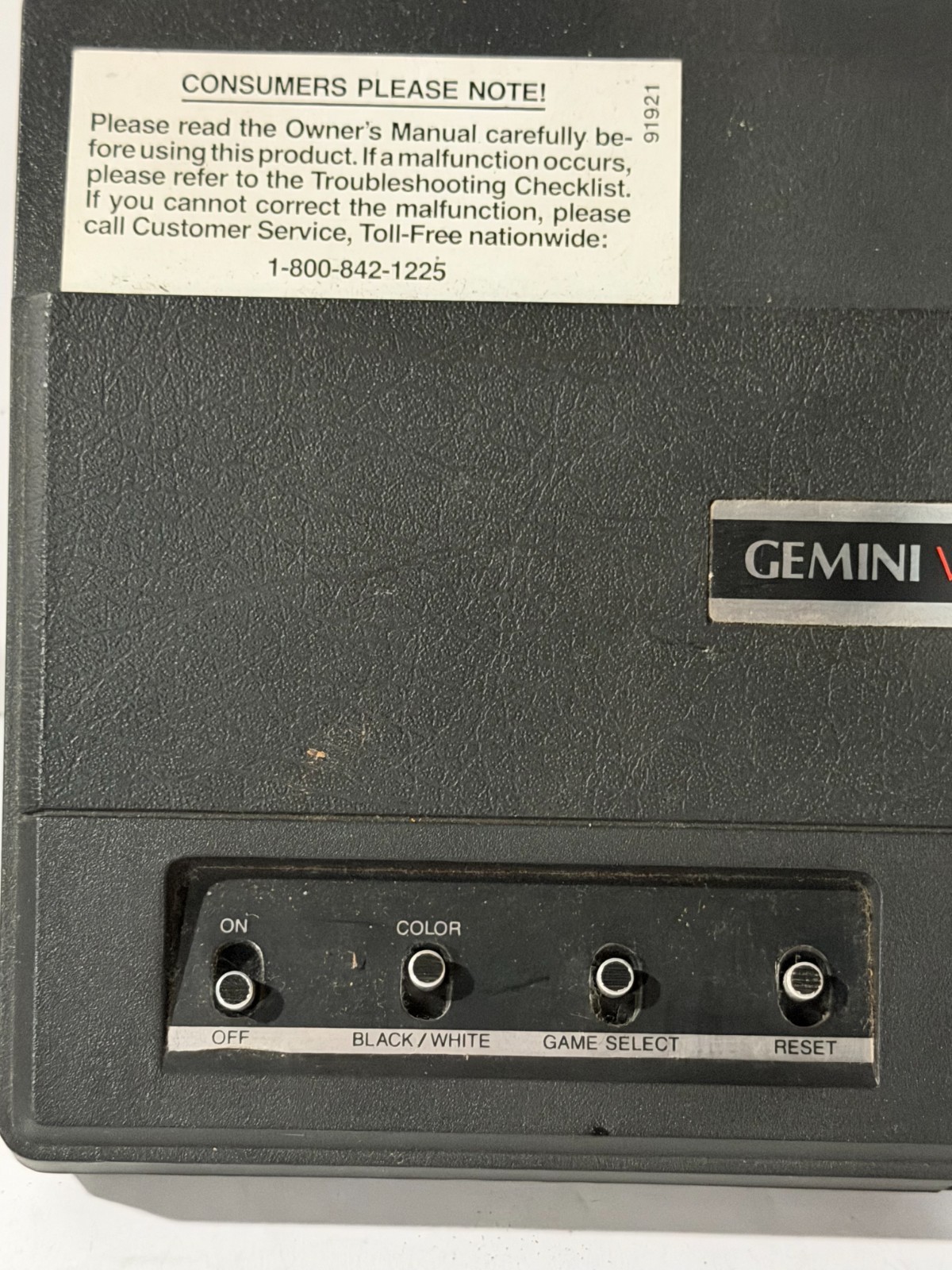 Coleco Gemini Game System Console & Cords *Not Tested*