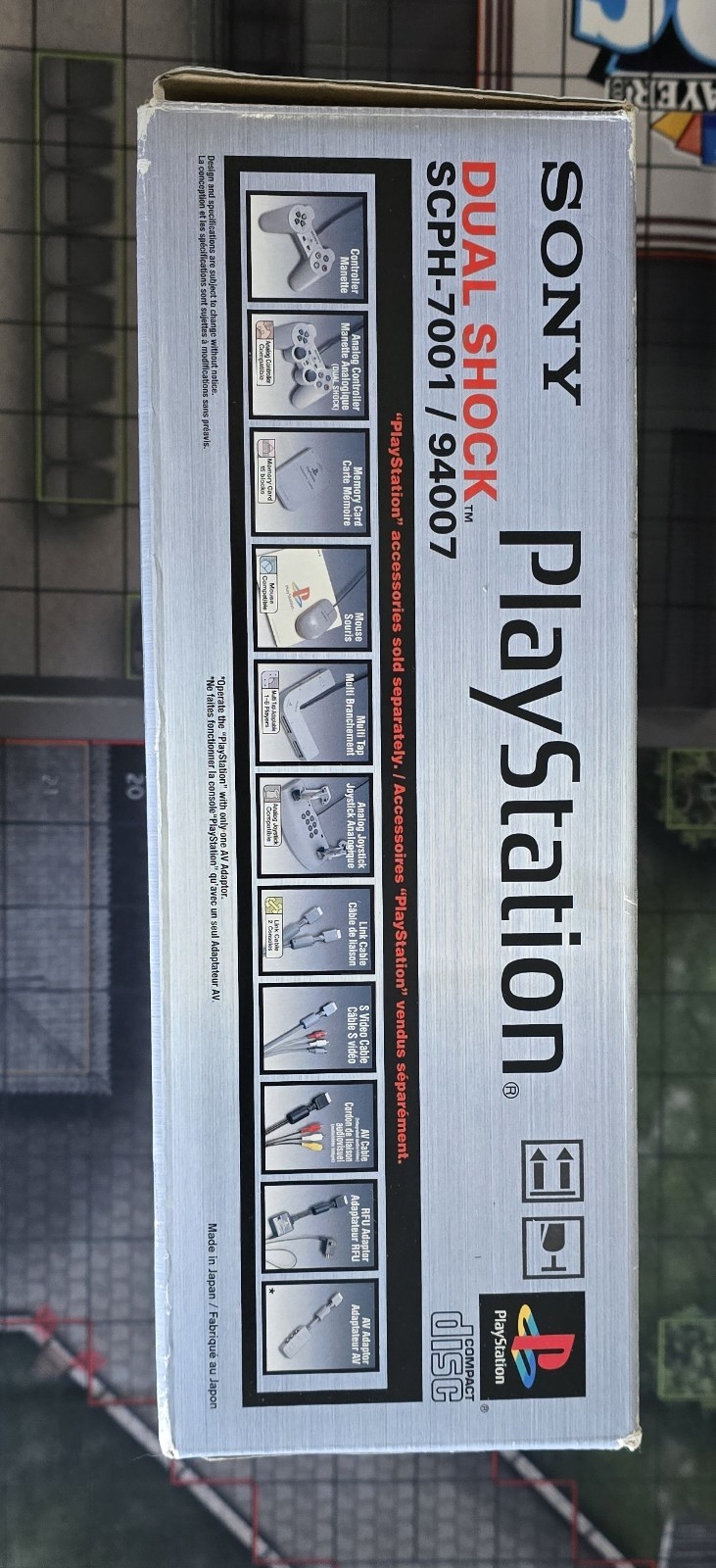 Playstation 1 PS1 PSX Console Complete Plus Protector And Extras