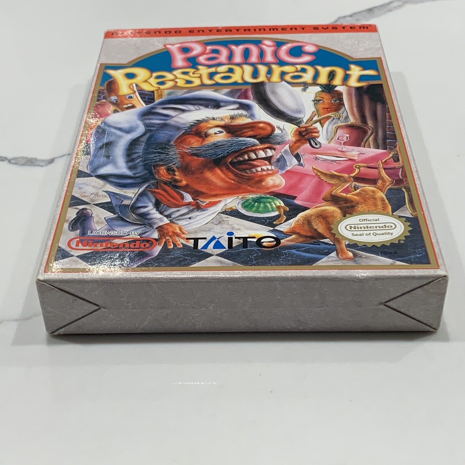 Panic Restaurant (NES, 1992) Authentic Complete CIB Manual TESTED
