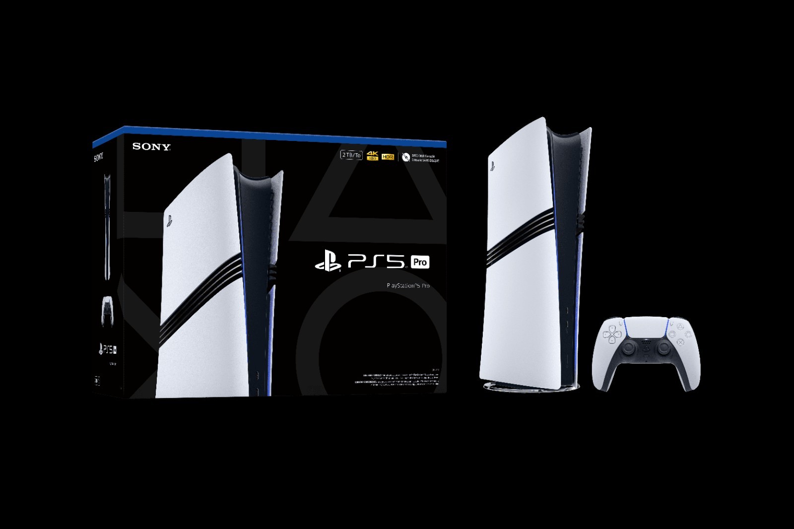 Sony PlayStation 5 Pro 2TB White Gaming Console With Controller