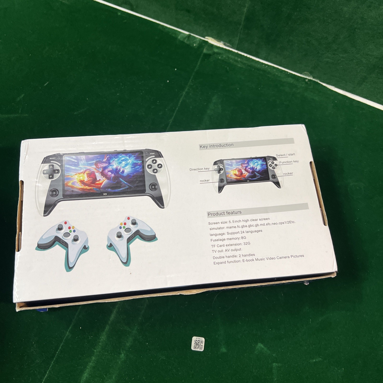 X9 Black Hawk Handheld Game Console 5.5 Inch HD Screen Portable Retro Video Game