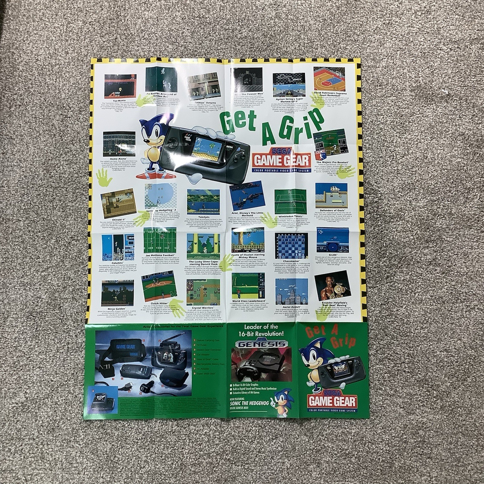 Sega Genesis Model One Complete In Box w Posters CIB Tested Fast Free Ship USA