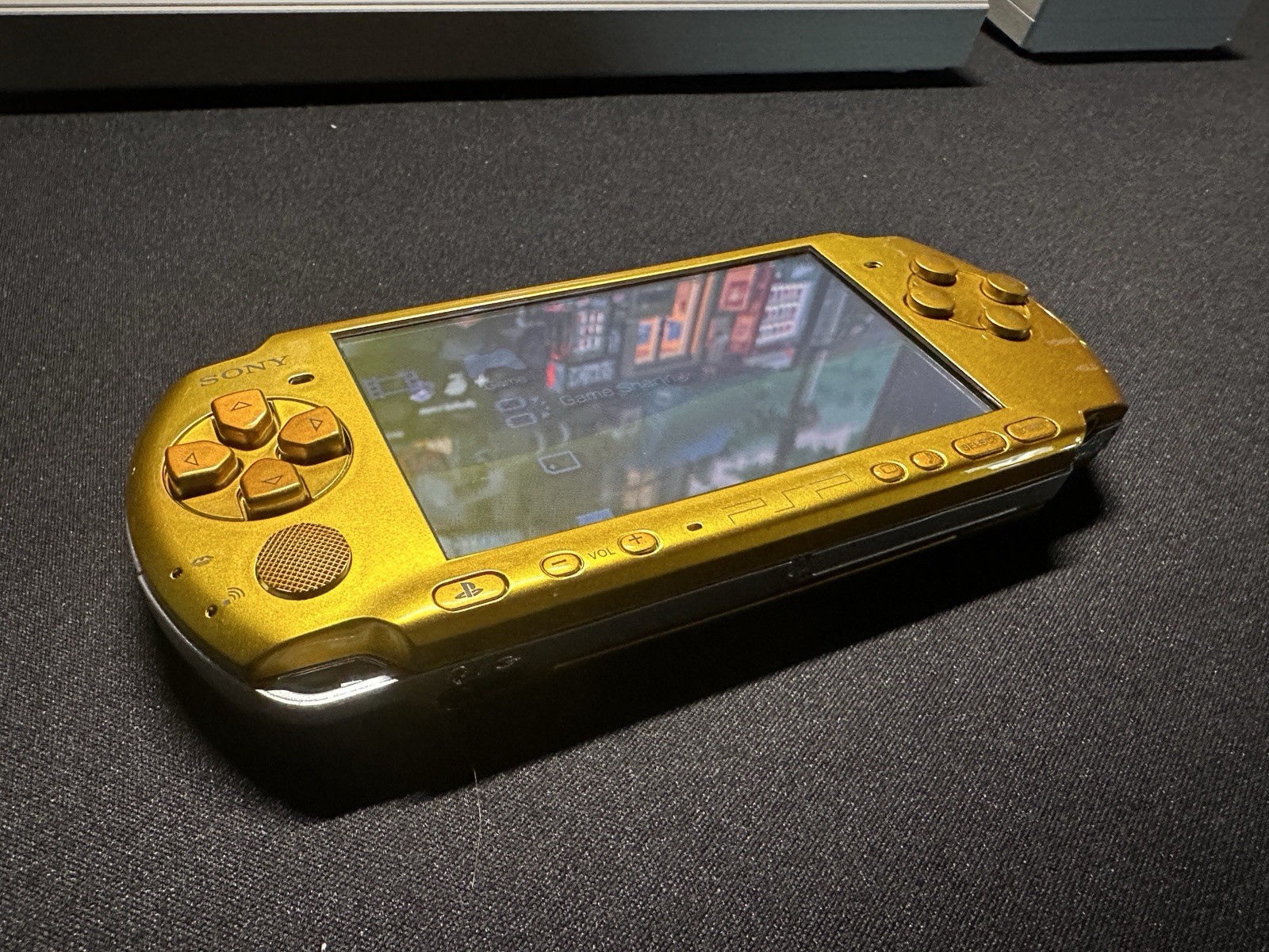 Sony PSP-3000 Gold Handheld Console IPS Screen