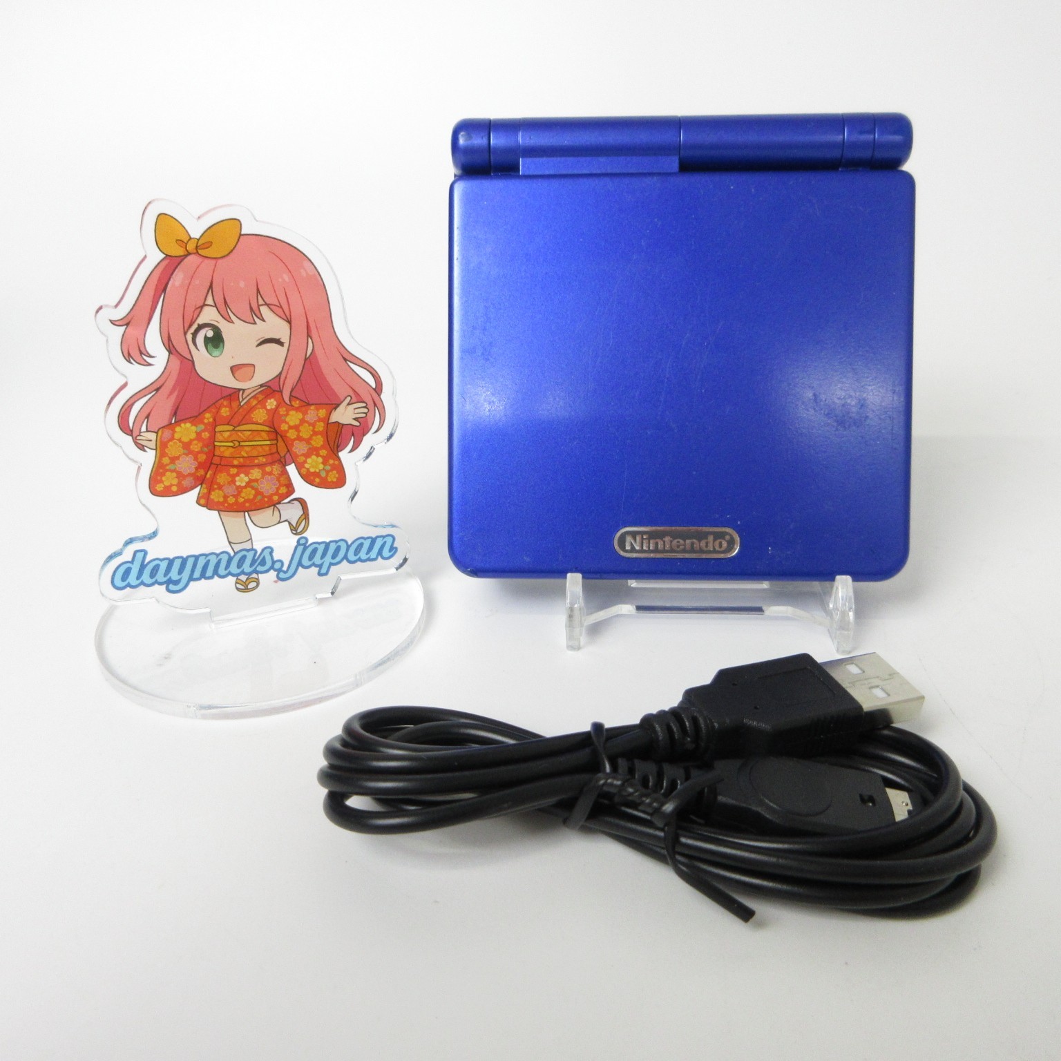 【Very Good】Nintendo GameBoy Advance SP Azurite Blue GBA Console Only #RET0116/03