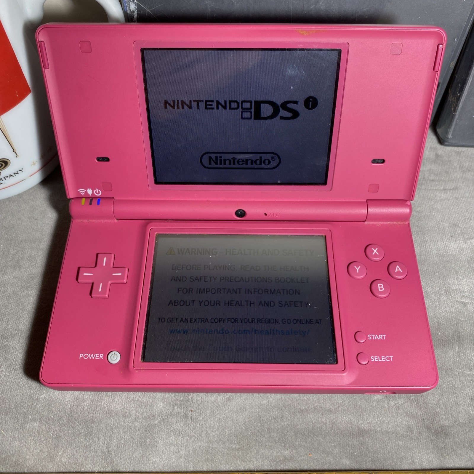 Nintendo DSI Matte Hot Pink System + Charger + 3 Games