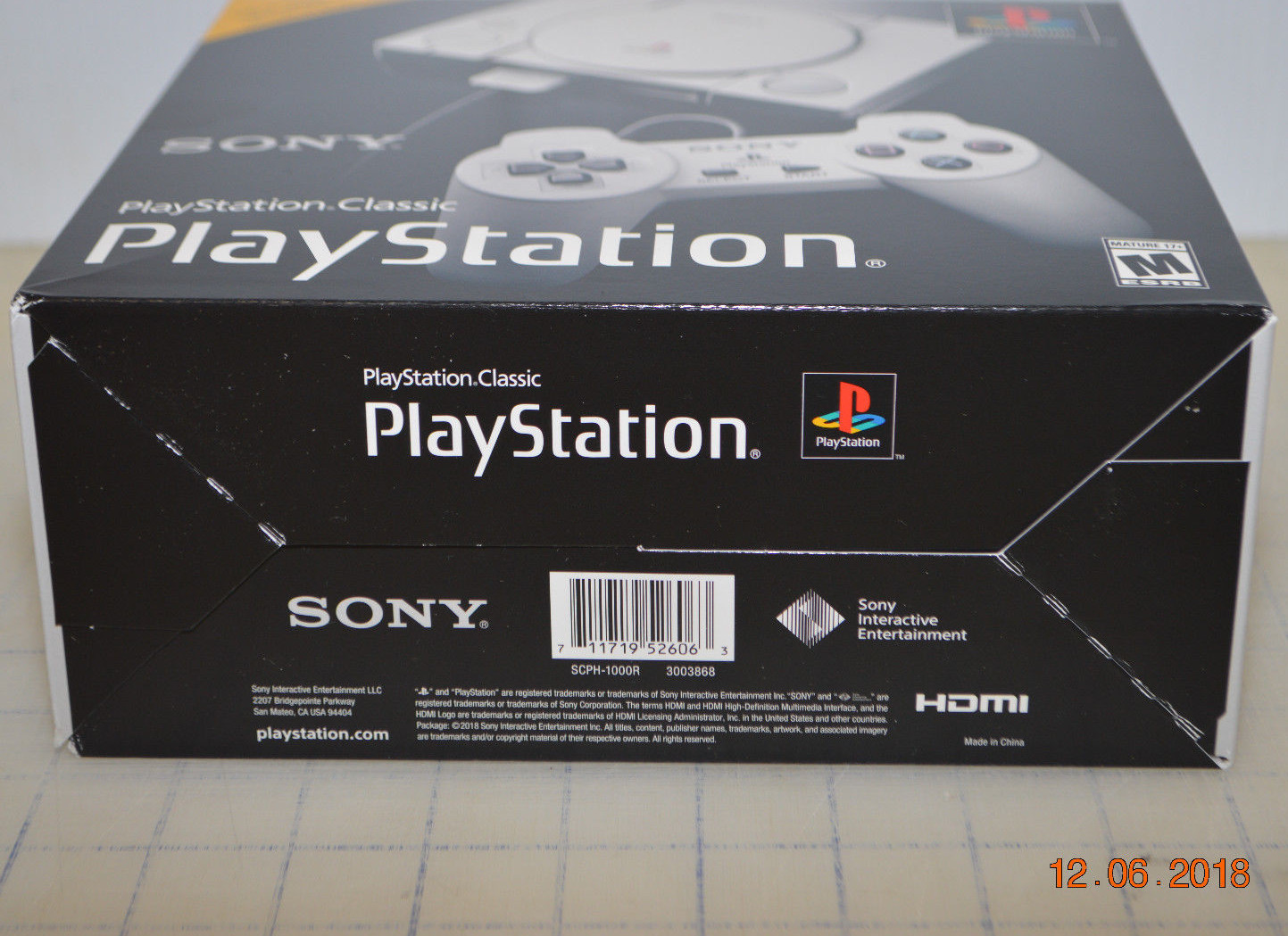 NEW! Sony Playstation Classic Console Mini w/ 20 classic Games – In Hand!