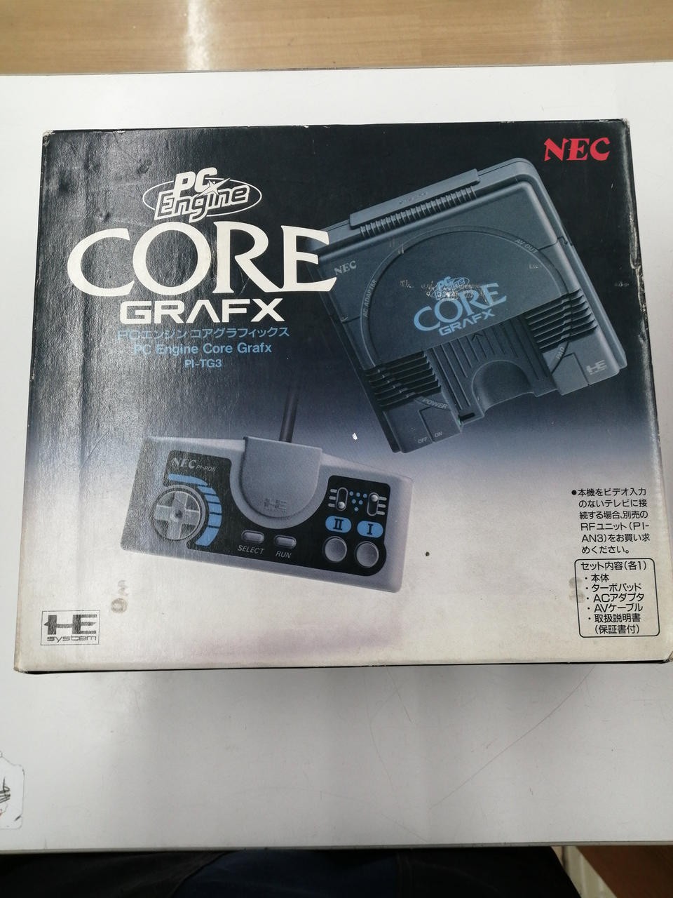 NEC PC Engine Core Grafx PI-TG3 Retro Console Japan Import AV Output Tested