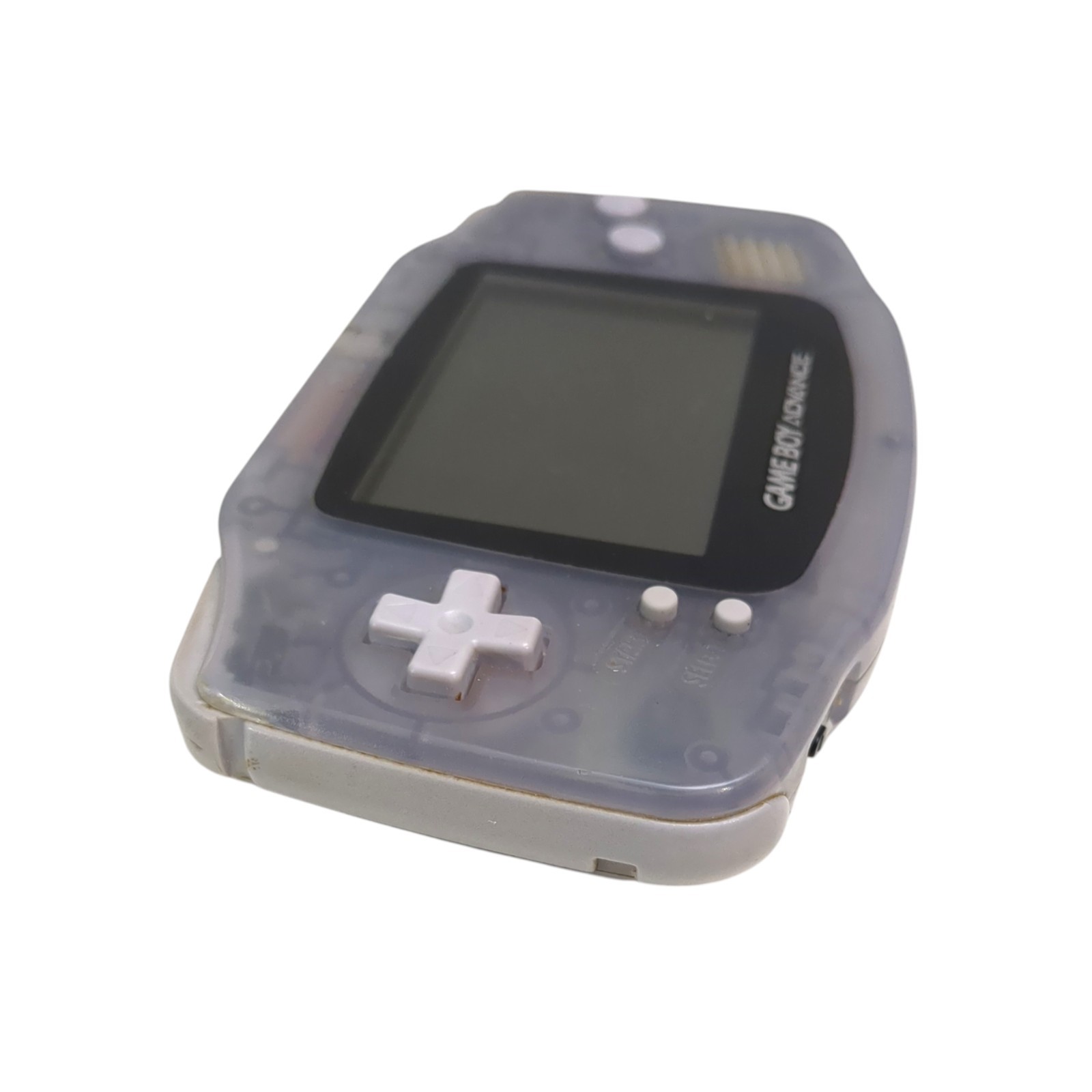 Nintendo Game Boy Advance Console Clear Glacier Tested & Working w/ sound AGB001