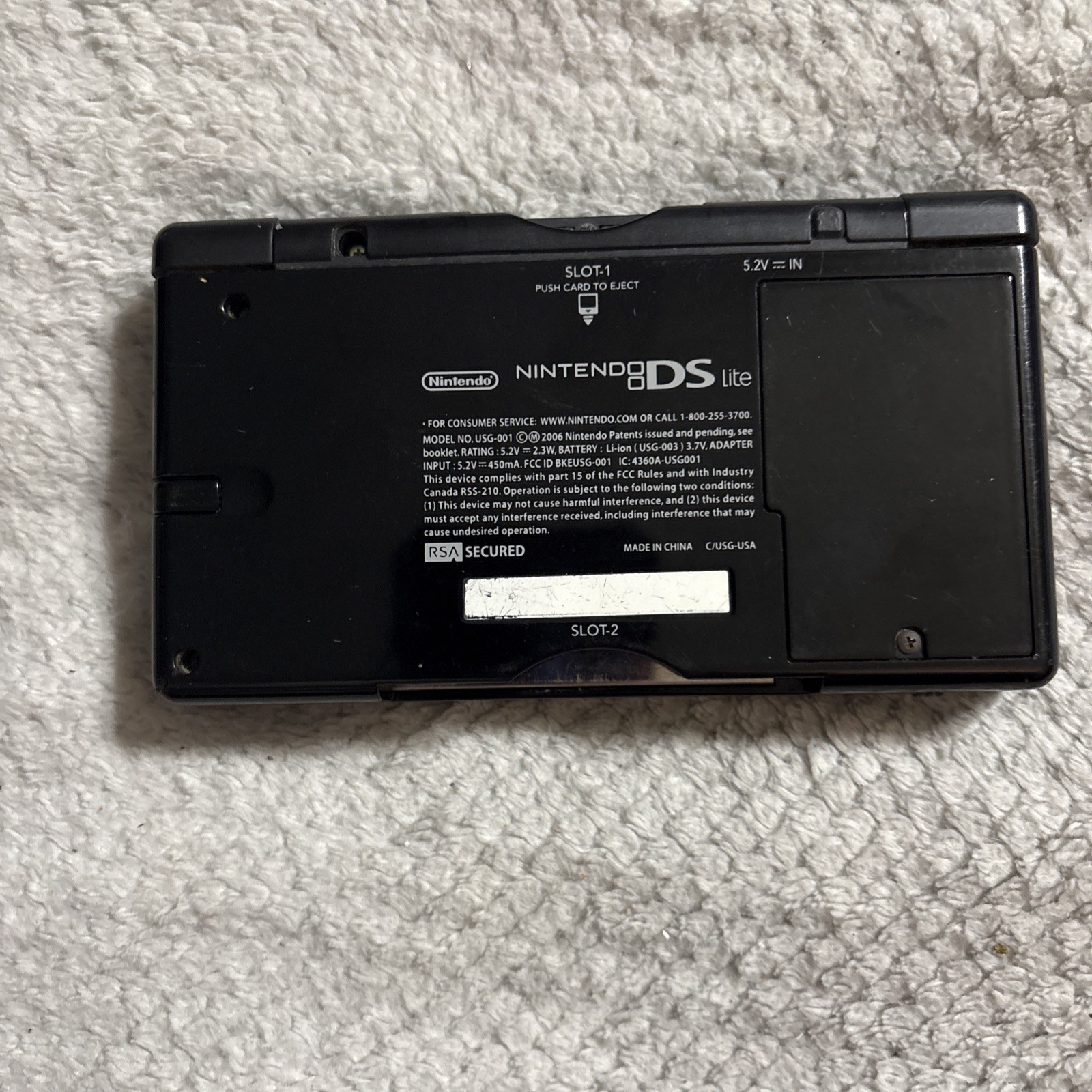 Nintendo DS Lite Black Console with Stylus
