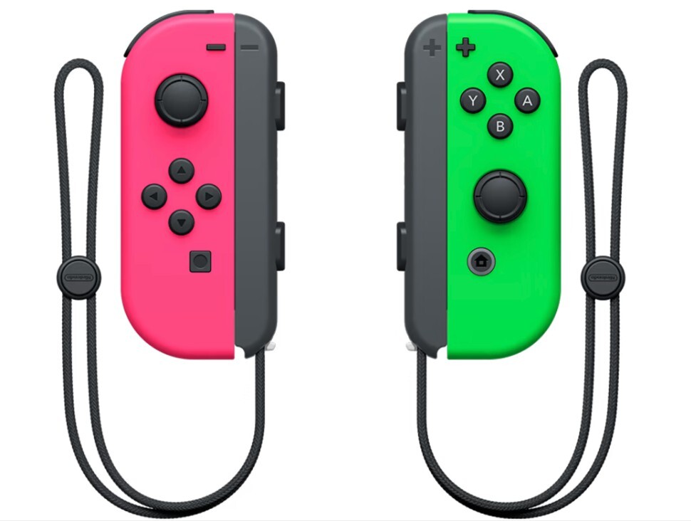 (USED) *Bundle* Nintendo Switch 32 GB Version 2 – Green, Pink, Blue, Red Joy-Con