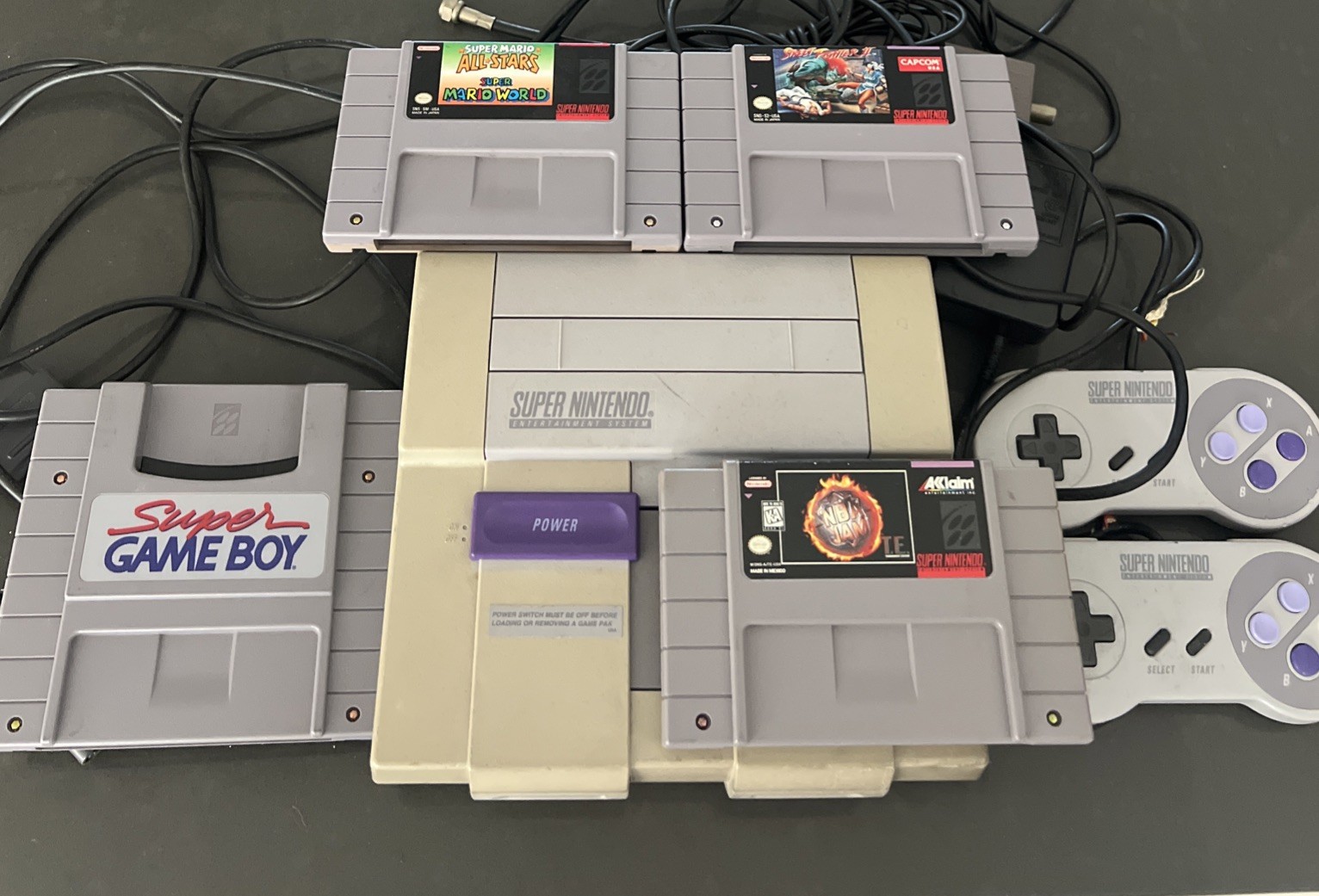 Super Nintendo SNES System Console Bundle! 17 games Included!!