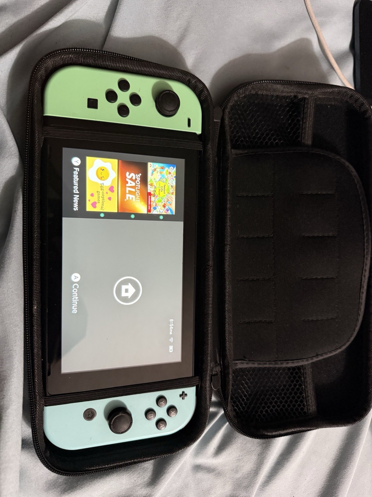 Nintendo Switch Animal Crossing Edition Console Mint Green Blue White w/ Joy-Co…