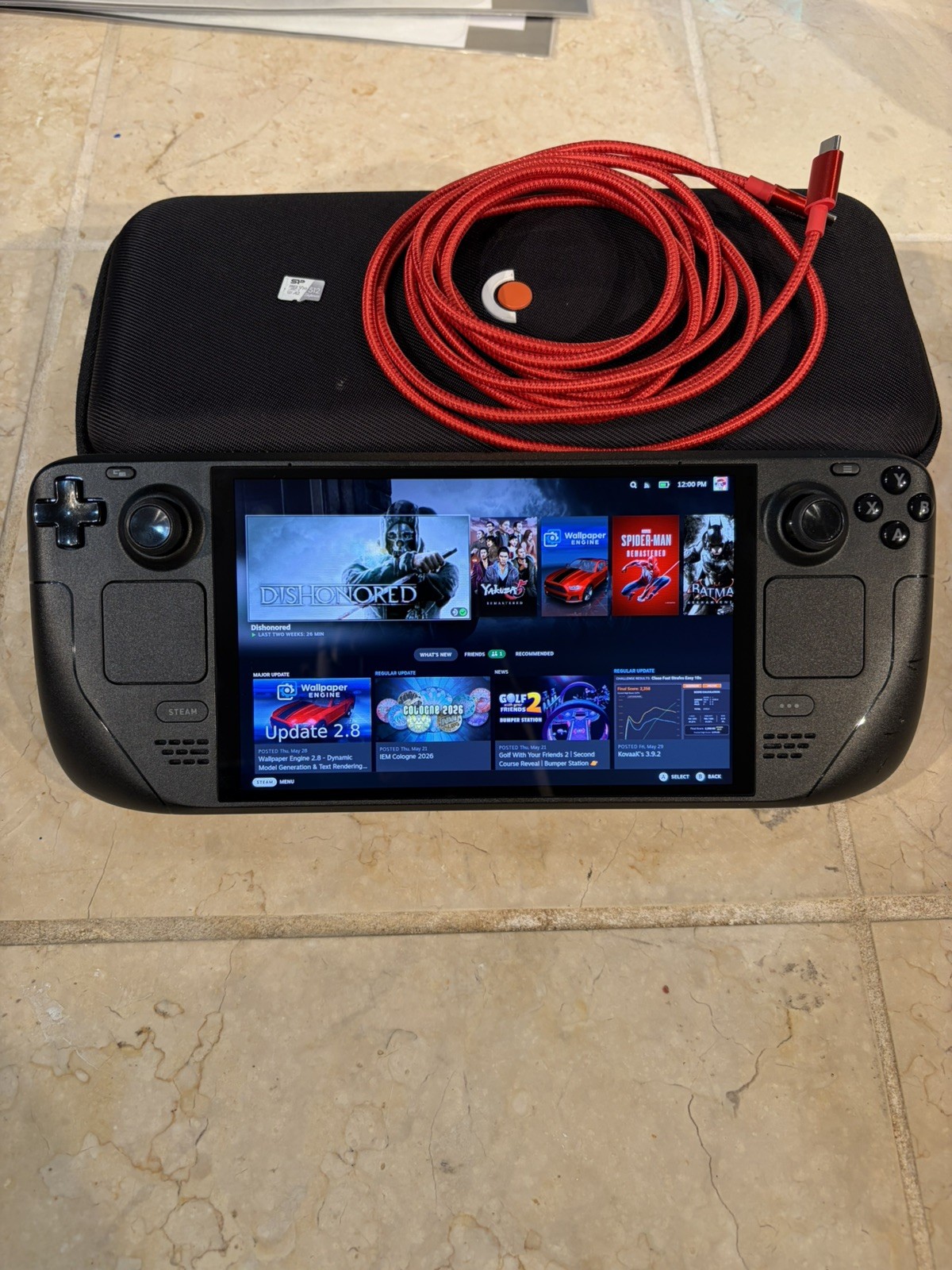 Steam Deck OLED 1TB Upgraded + 512GB microSD + 100% Battery Health