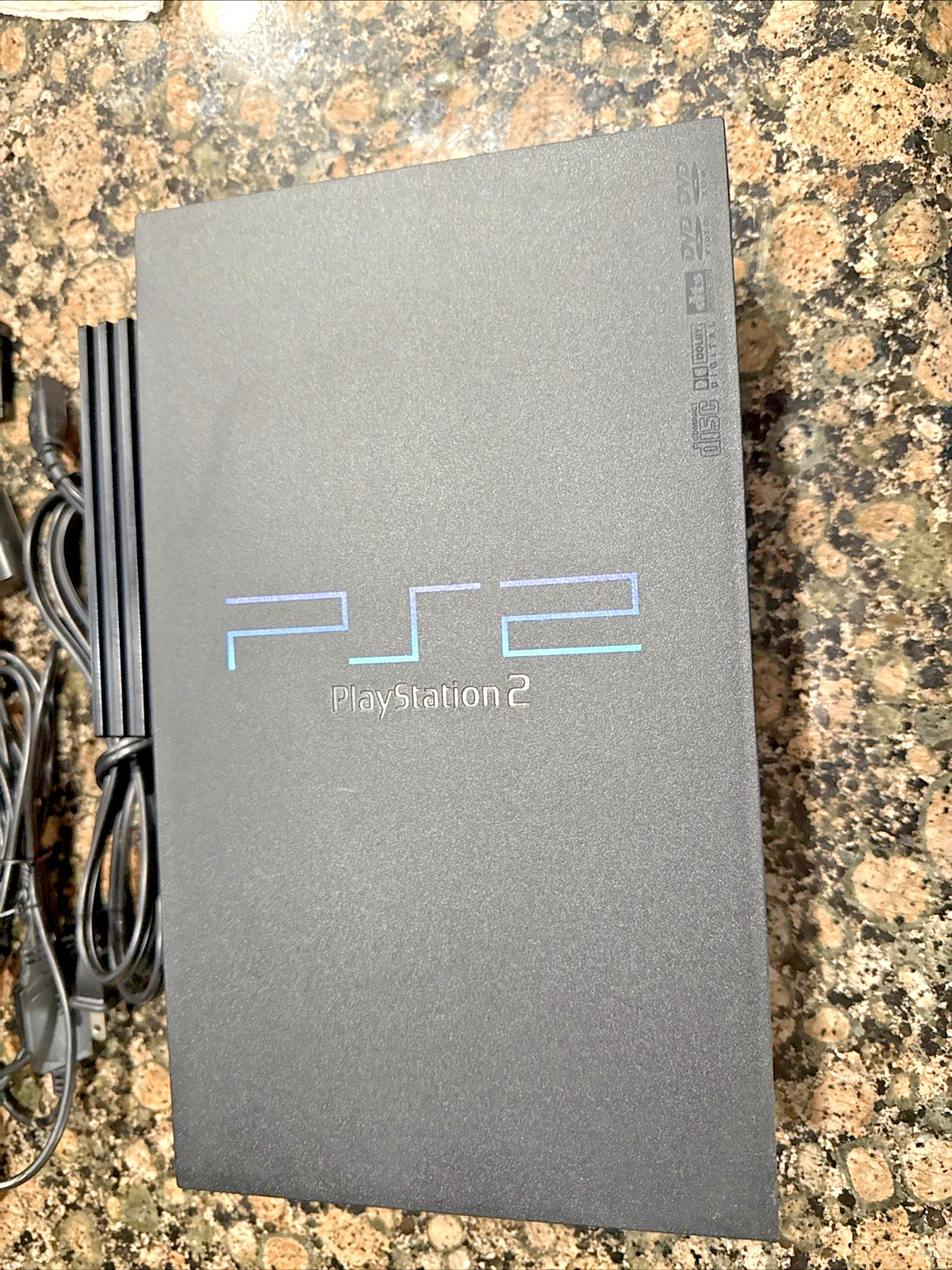 Sony PS2 PlayStation 2 Console SCPH-30001 Works 2-Controllers Network Adapt Box