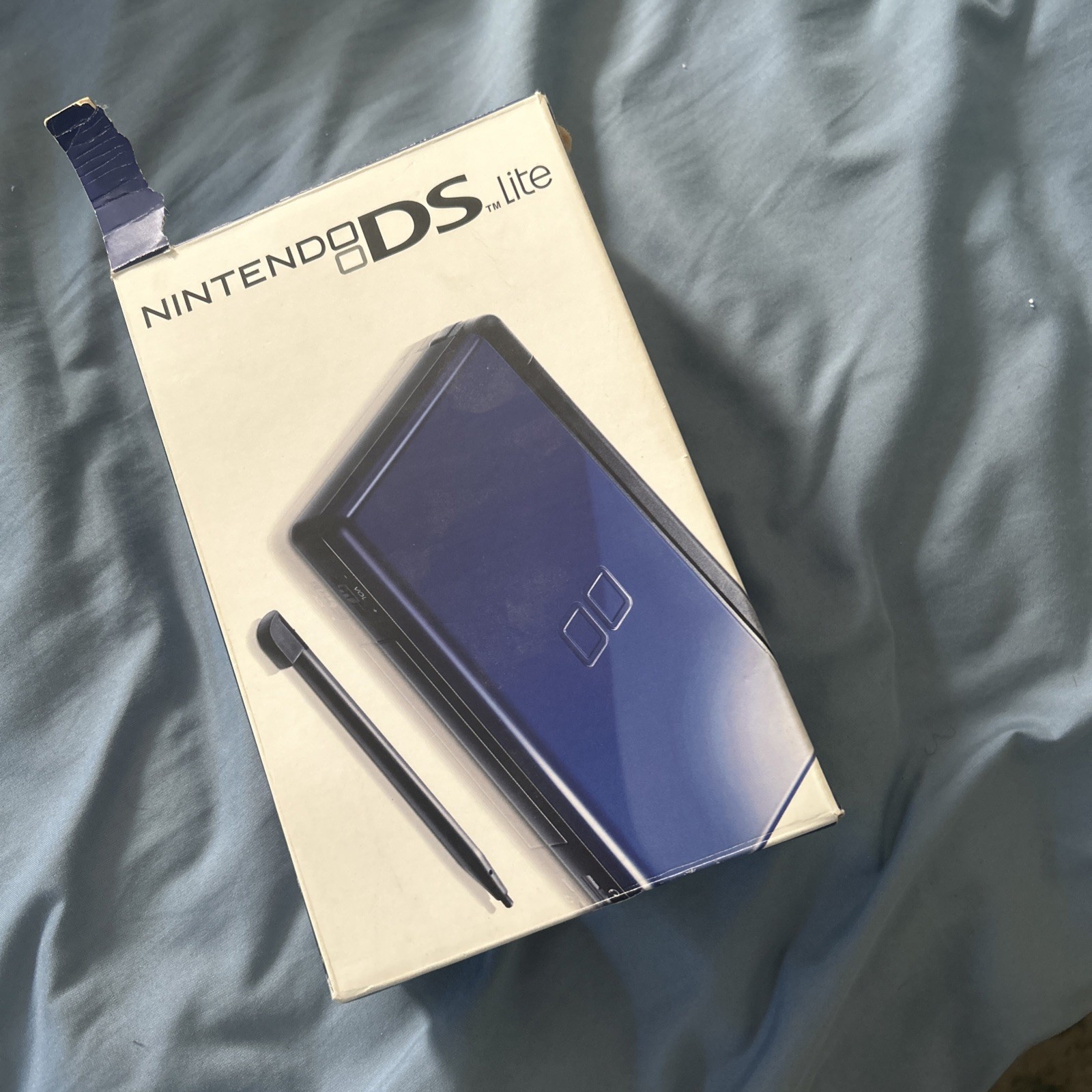 Nintendo DS Lite Console System – Cobalt Blue/Black – Tested/Works (WITH BOX)