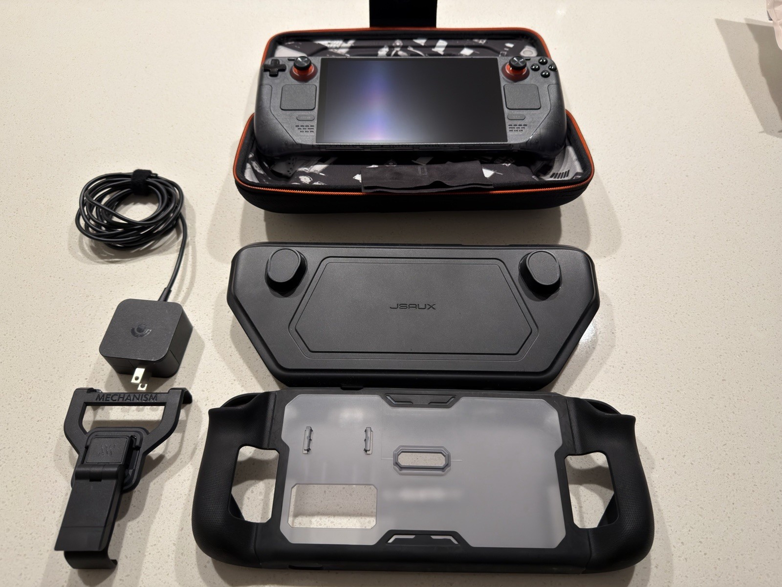Smoky translucent Steam Deck Handheld 1 TB with other accessories included!!