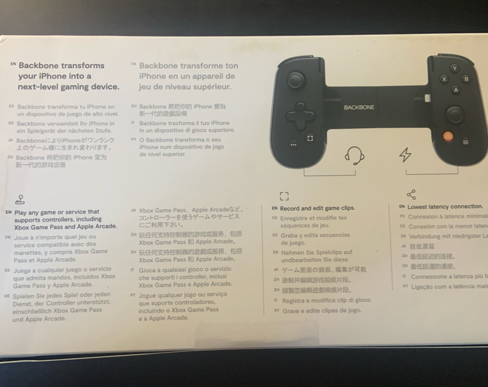 Backbone One Mobile Gaming Controller for iPhone – Black (BB-02)™