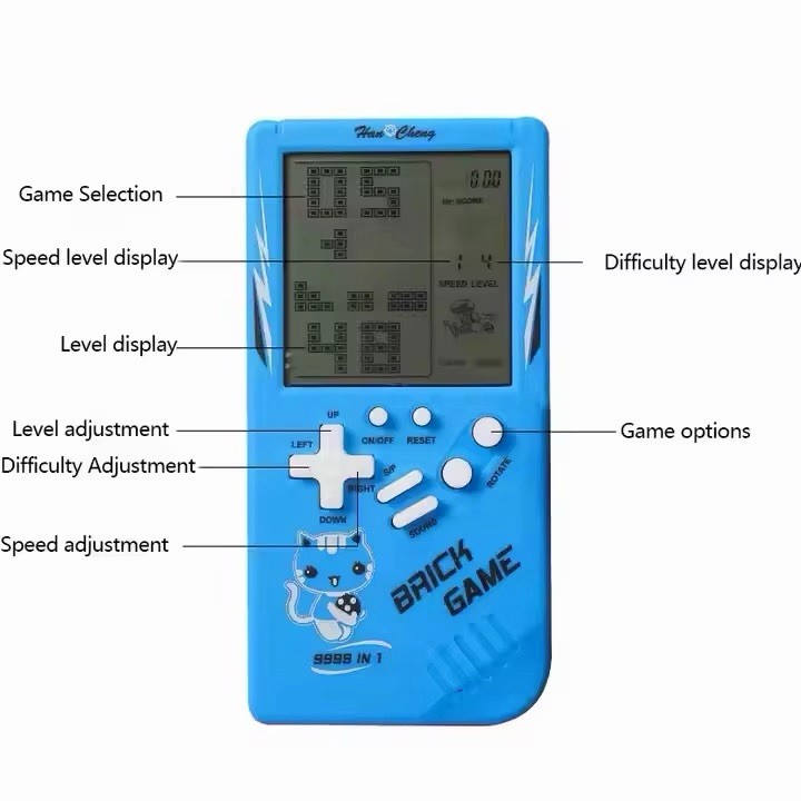 Retro 3.5” LCD Handheld Game Console 23 Classic Games Portable Battery Powered