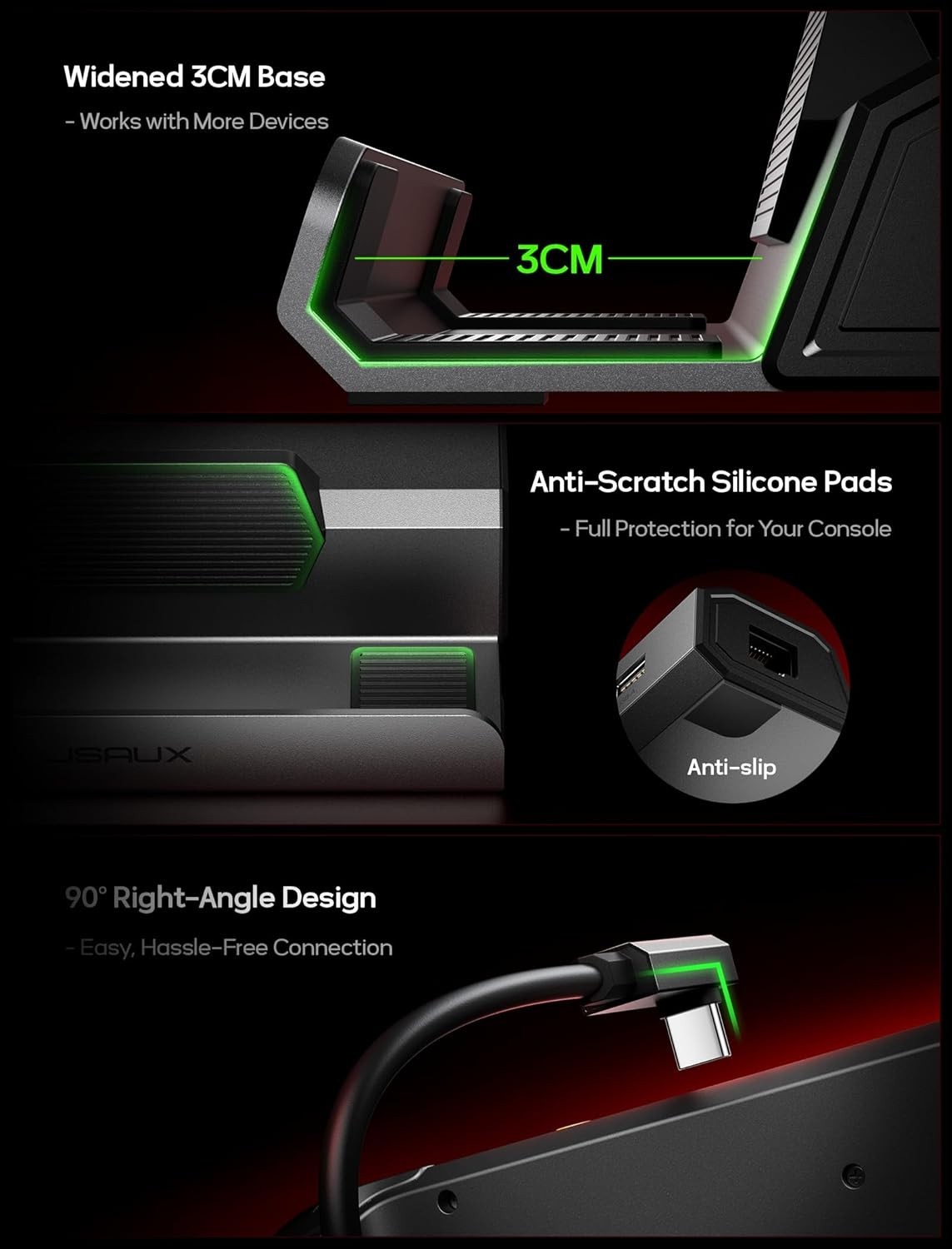 Steam Deck Docking Station 4K@120Hz: HDMI 2.1 & USB Ports for Gaming Perfection