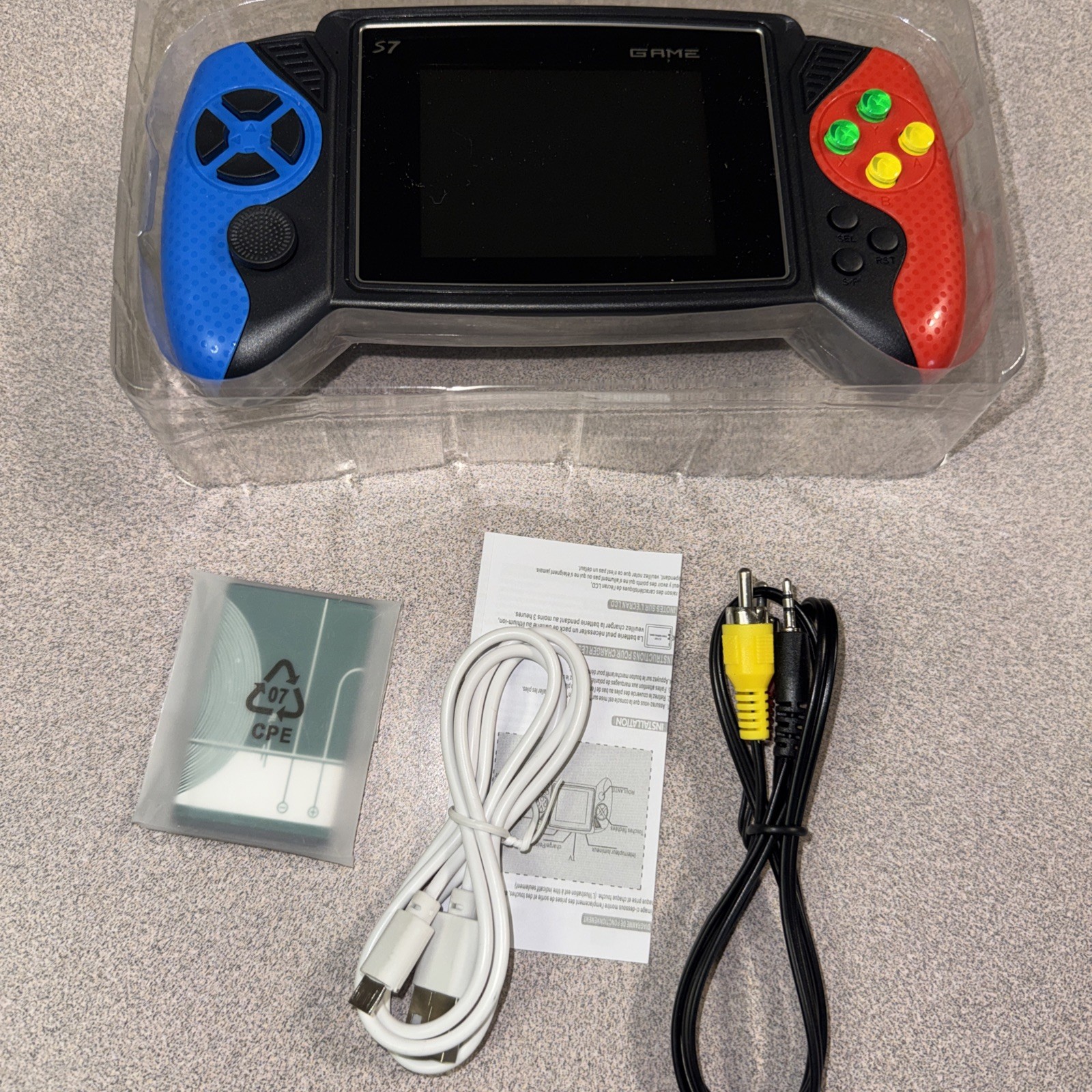 S7 Game Box Handheld Console with Built-In Games 620 Games total-New
