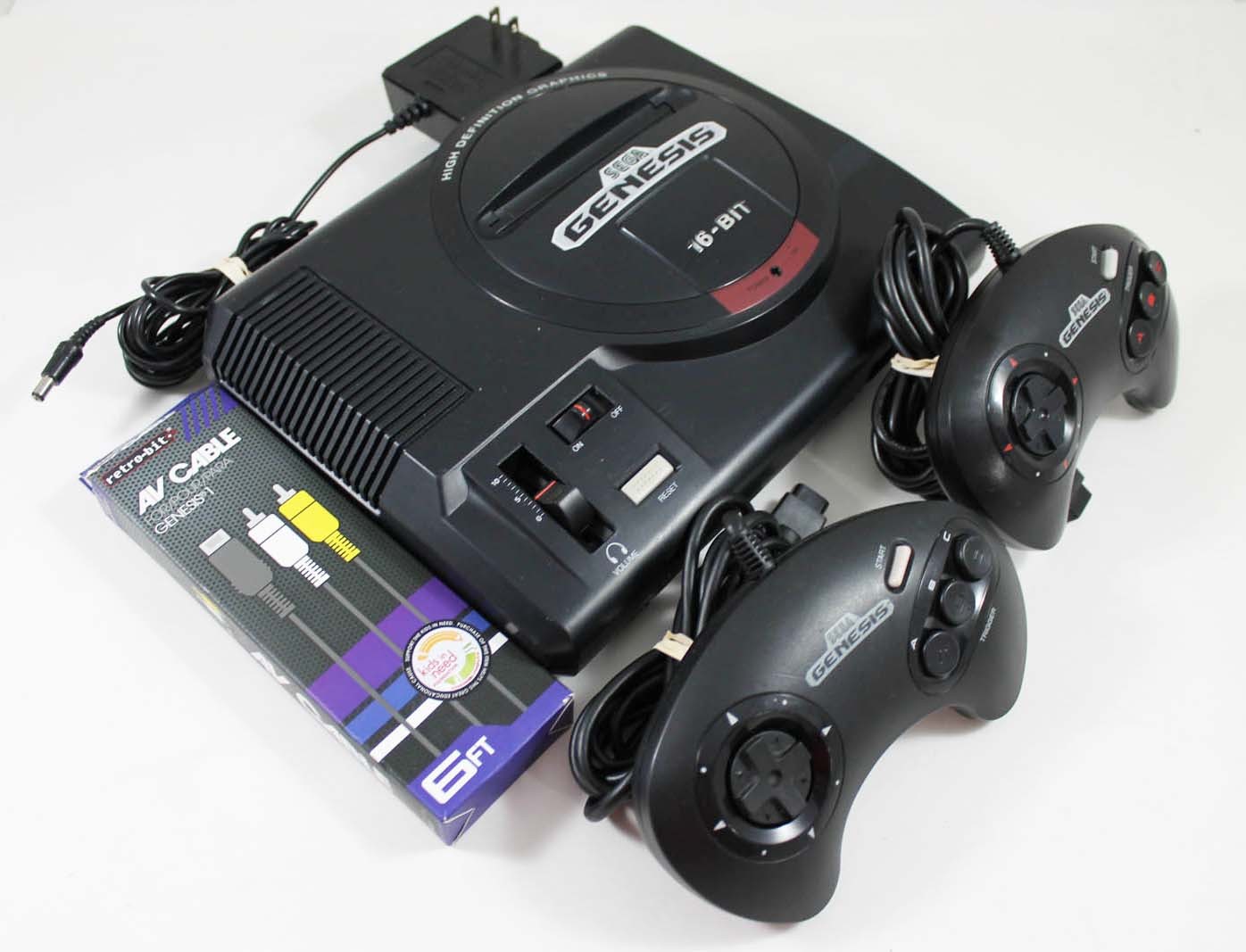 Original Sega Genesis Console System W/ 2 Controllers – Discounted!
