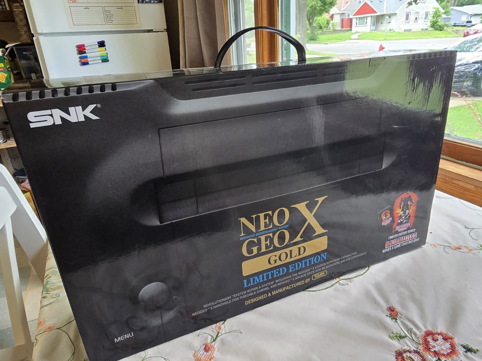 SNK NEO GEO X GOLD Limited Edition Console Tested CIB