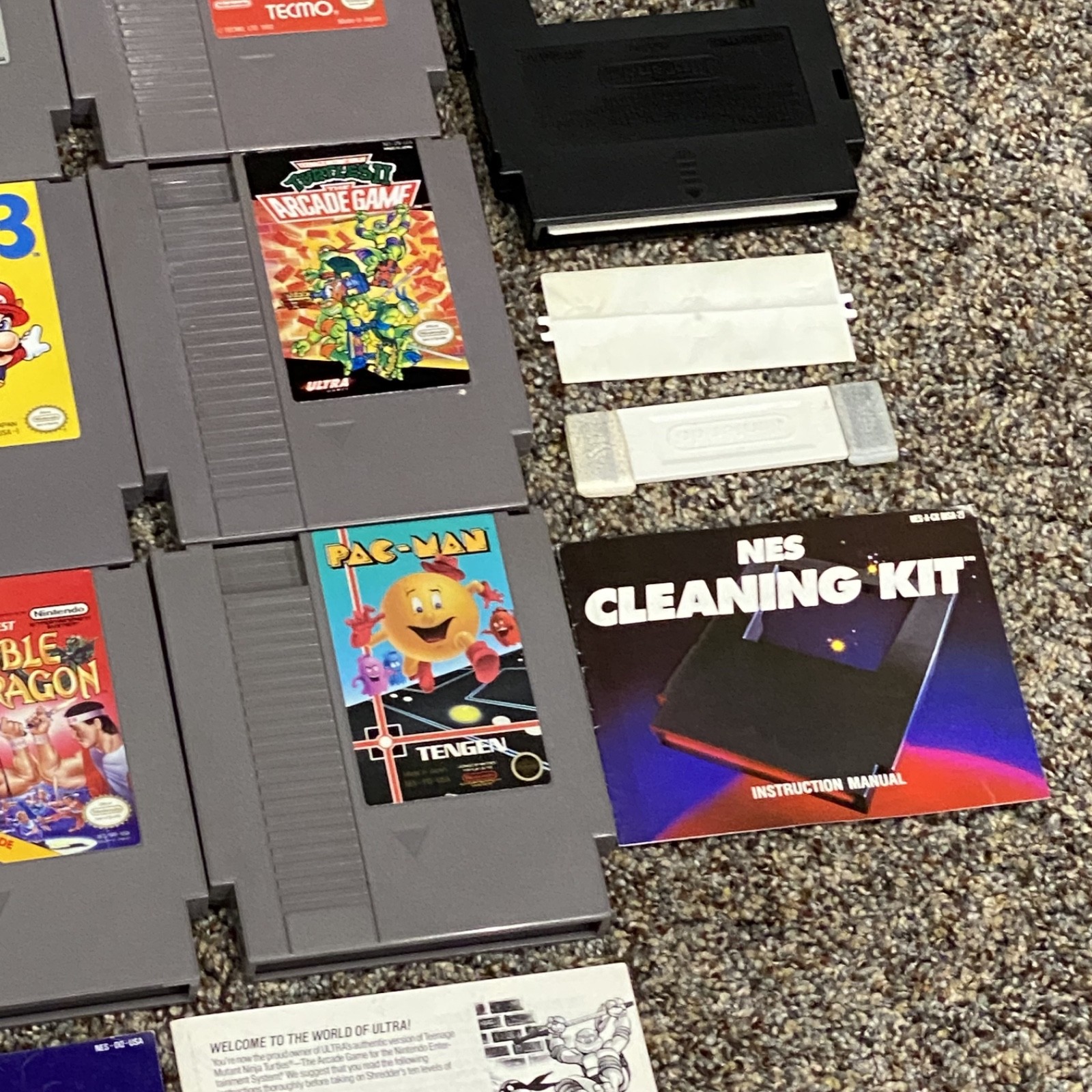 Nintendo NES System Console Bundle New 72 Pin Connector +Game Lot Works Perfect