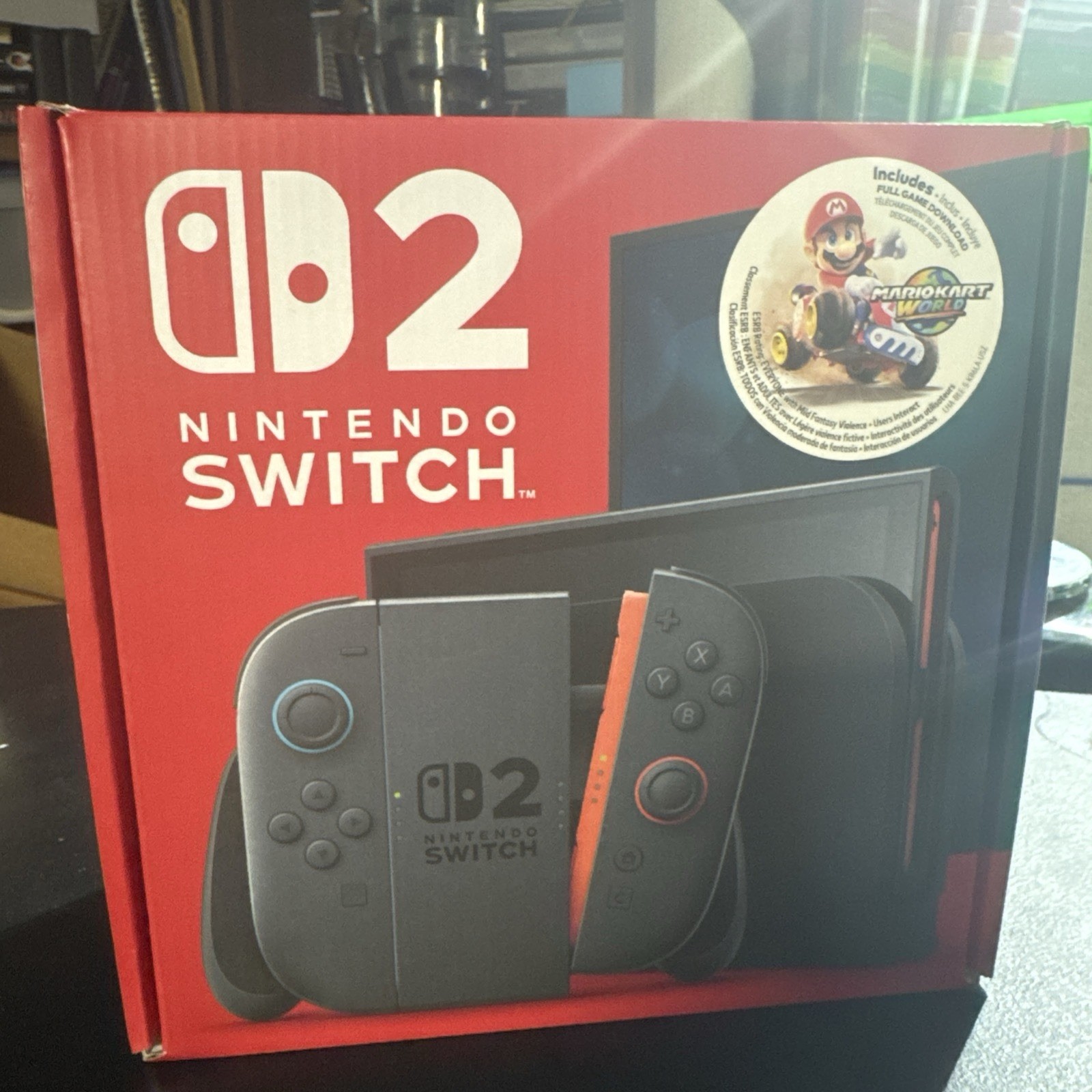 NINTENDO Switch 2 + Mario Kart World Console Bundle NEW In Hand! Ships ASAP