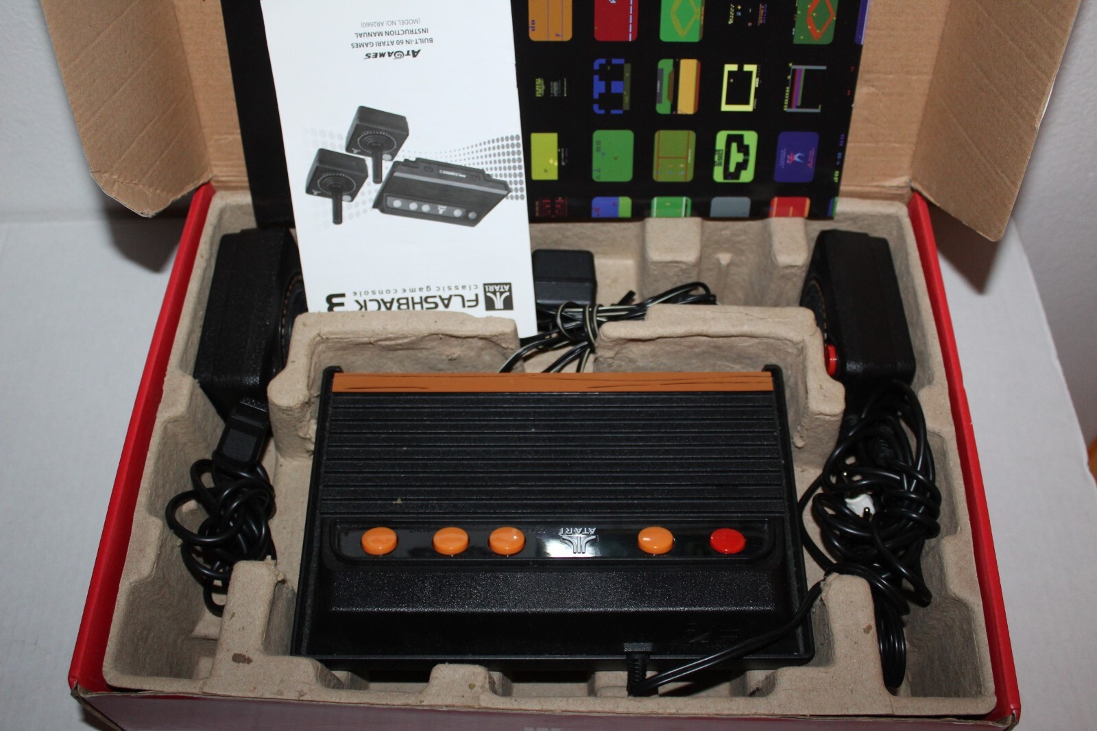 Atari Flashback 3 Classic Game Plug N Play Console 60 Built In Games in Box