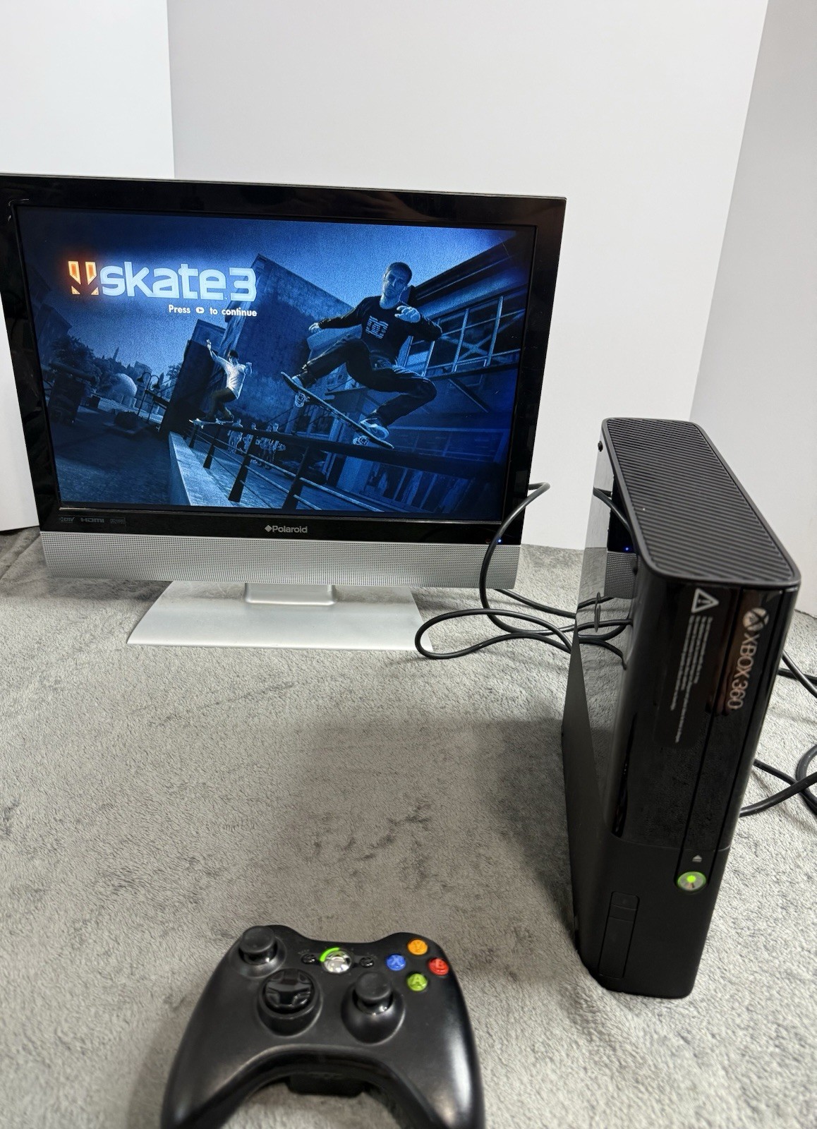Xbox 360 E 1538 Console 500GB HDD Bundle W/ Controller Tested Works