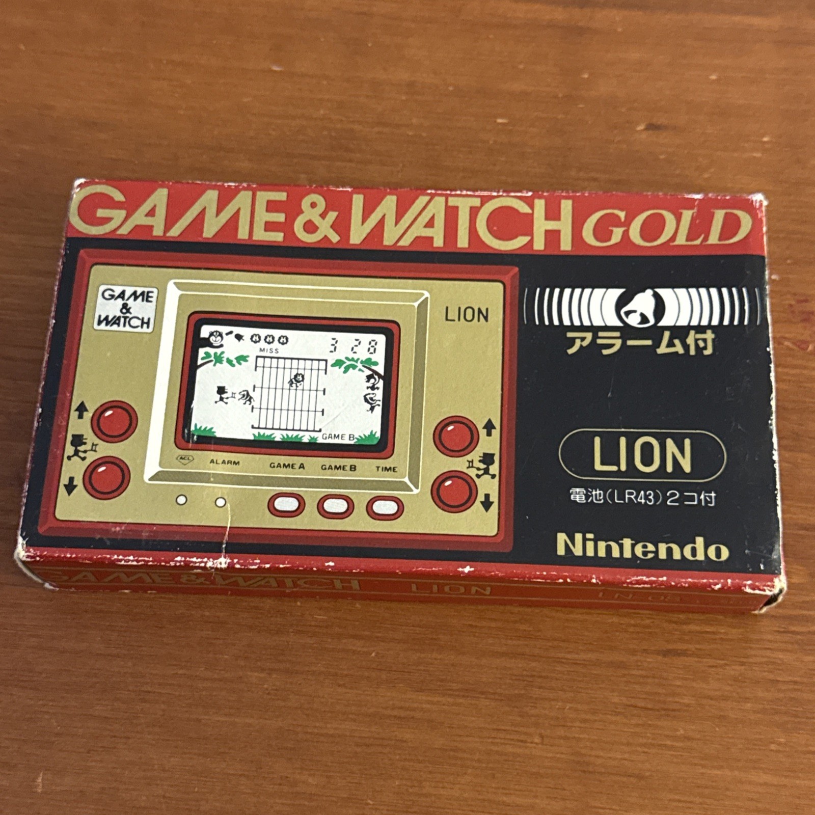 Nintendo Game & Watch LION LN-08 Gold Series 1981 With Box Working