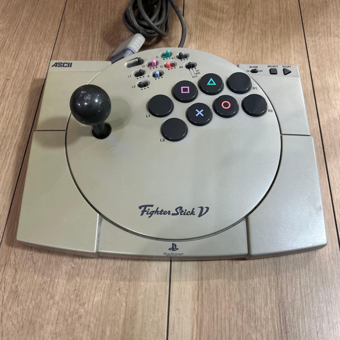 ASCII Fighter Stick V ASC-0501 J Arcade Joystick Controller Playstation PS1 2