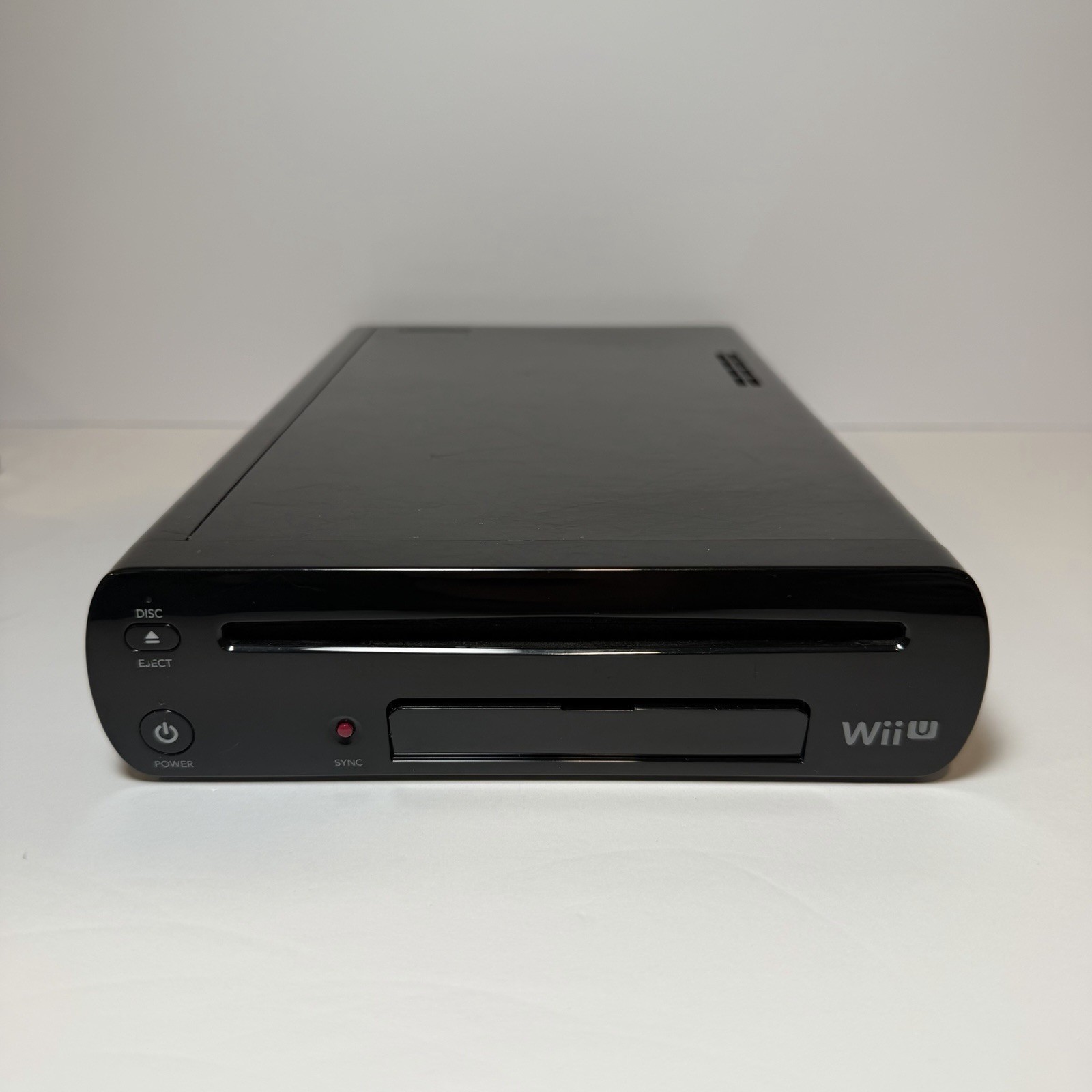 Nintendo Wii U 32GB Black Console Gamepad Cords Two Controllers Tested Working