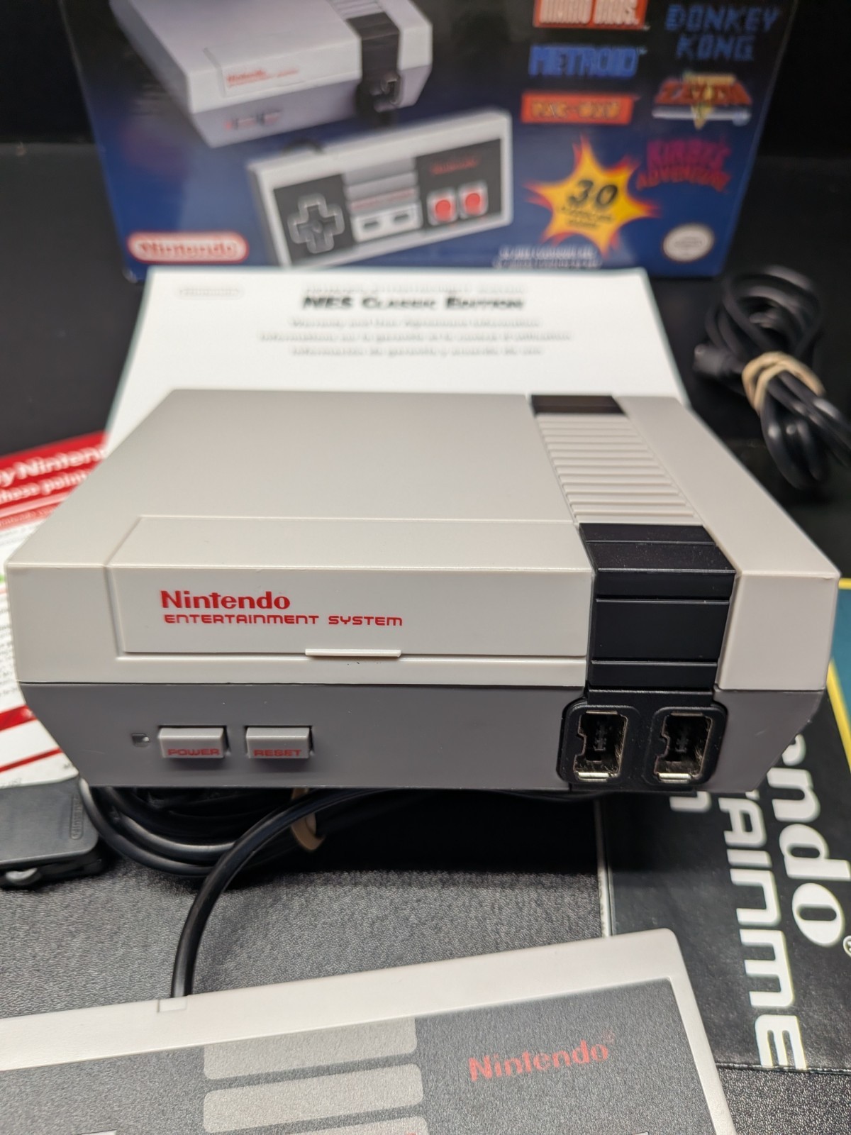 Nintendo NES Mini Game Console W/ Box And Poster Tested And Works Well