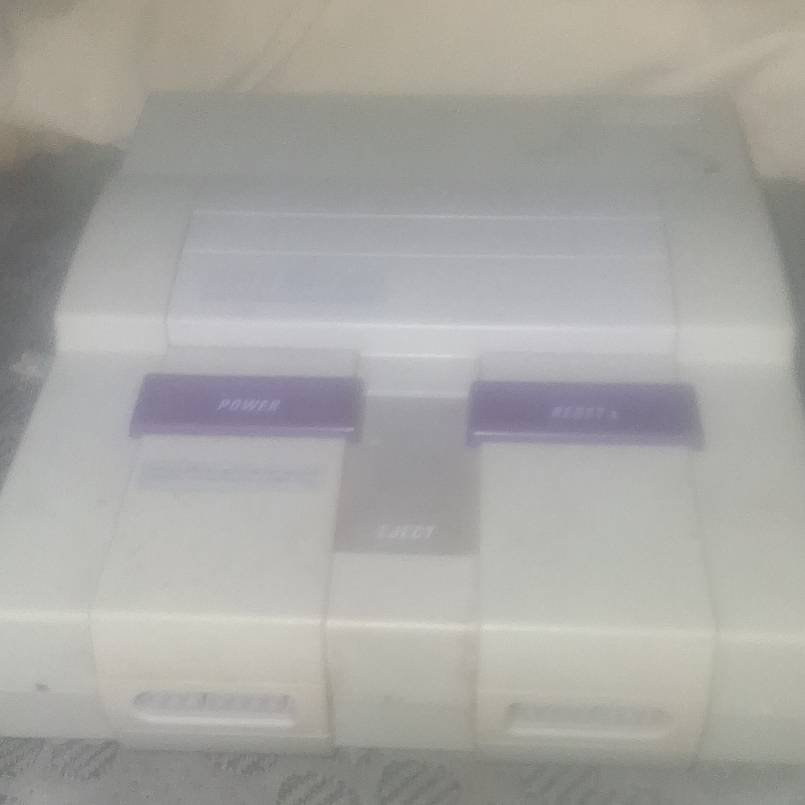 Nintendo Super Nintendo Entertainment System SNES Console Gray/Purple