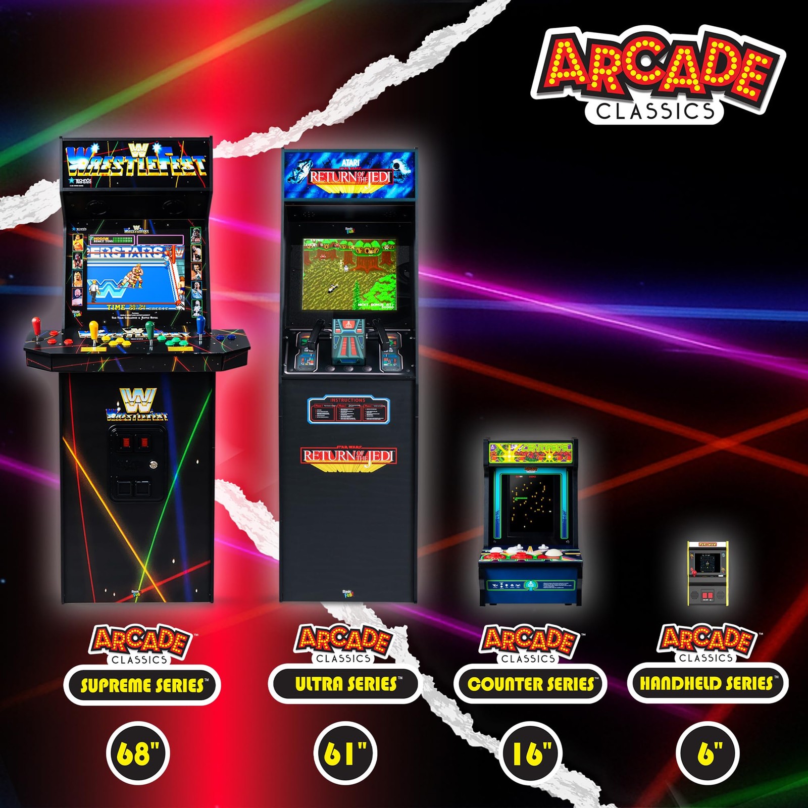 Arcade Classics Atari Star Wars Ultra Series Free Standing Electronic Game w/…