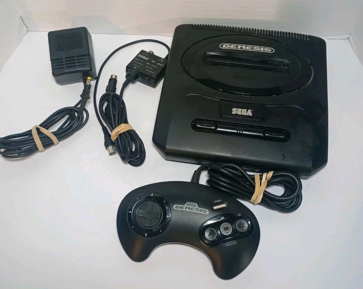SEGA Genesis Model 2 Console – Black OEM power supply and controller!