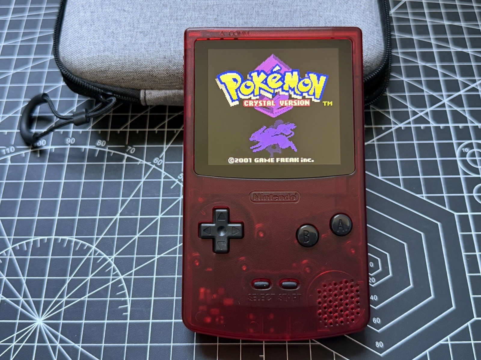 Red FunnyPlaying FPGBC W/ IPS Screen & Li Battery USBC Gameboy Color GBC & DMG