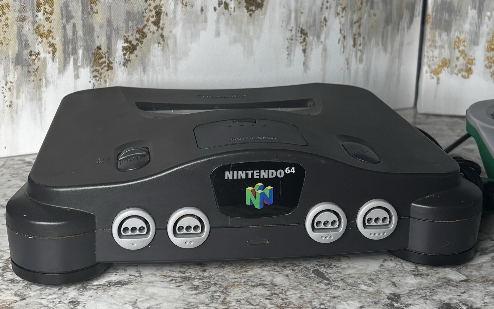 Nintendo 64 N64 Console + OEM Controller Tested Works Needs Port Repair