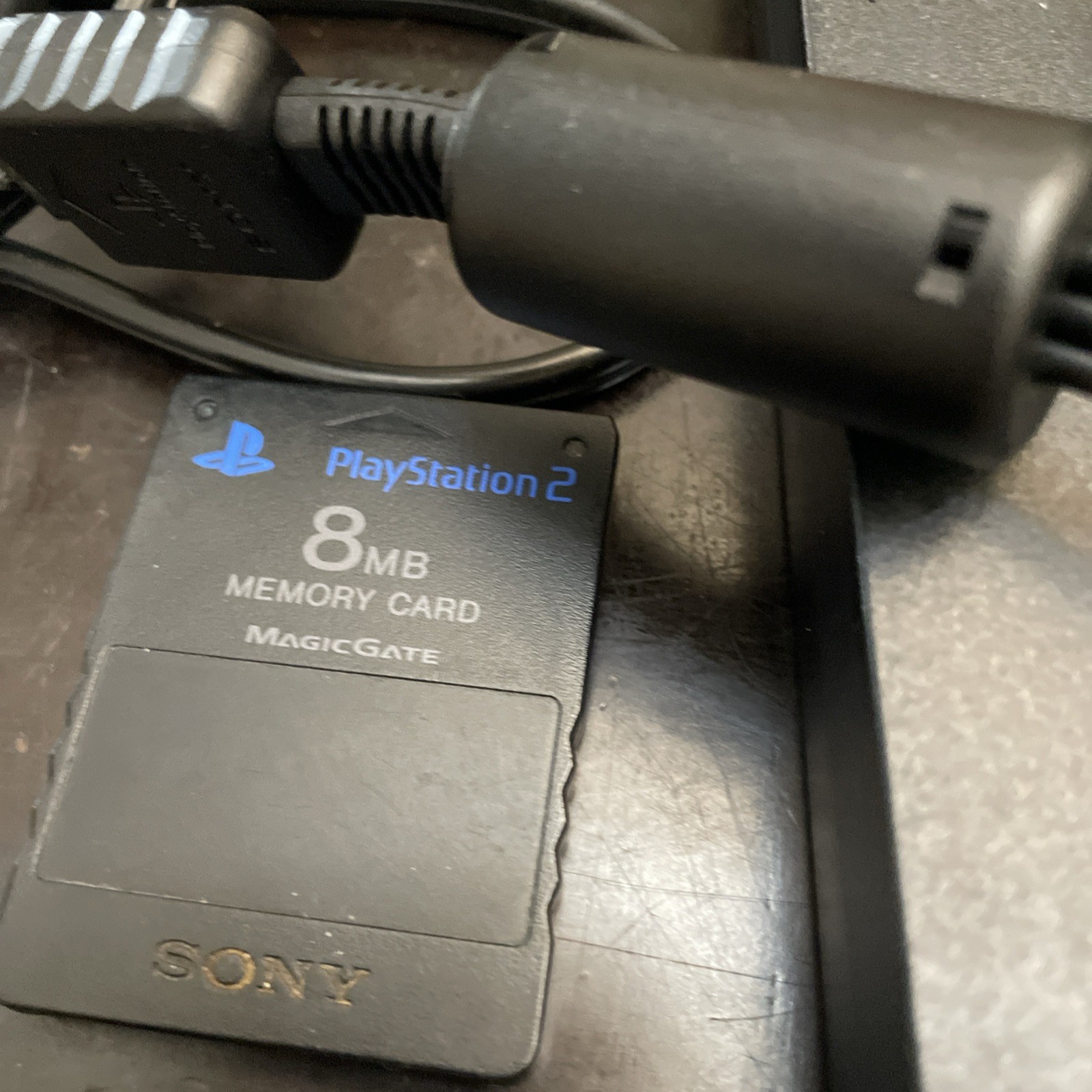 PLAYSTATION 2 SLIM CONSOLE TESTED WORKING With Cables And 8 Mb Memory Card