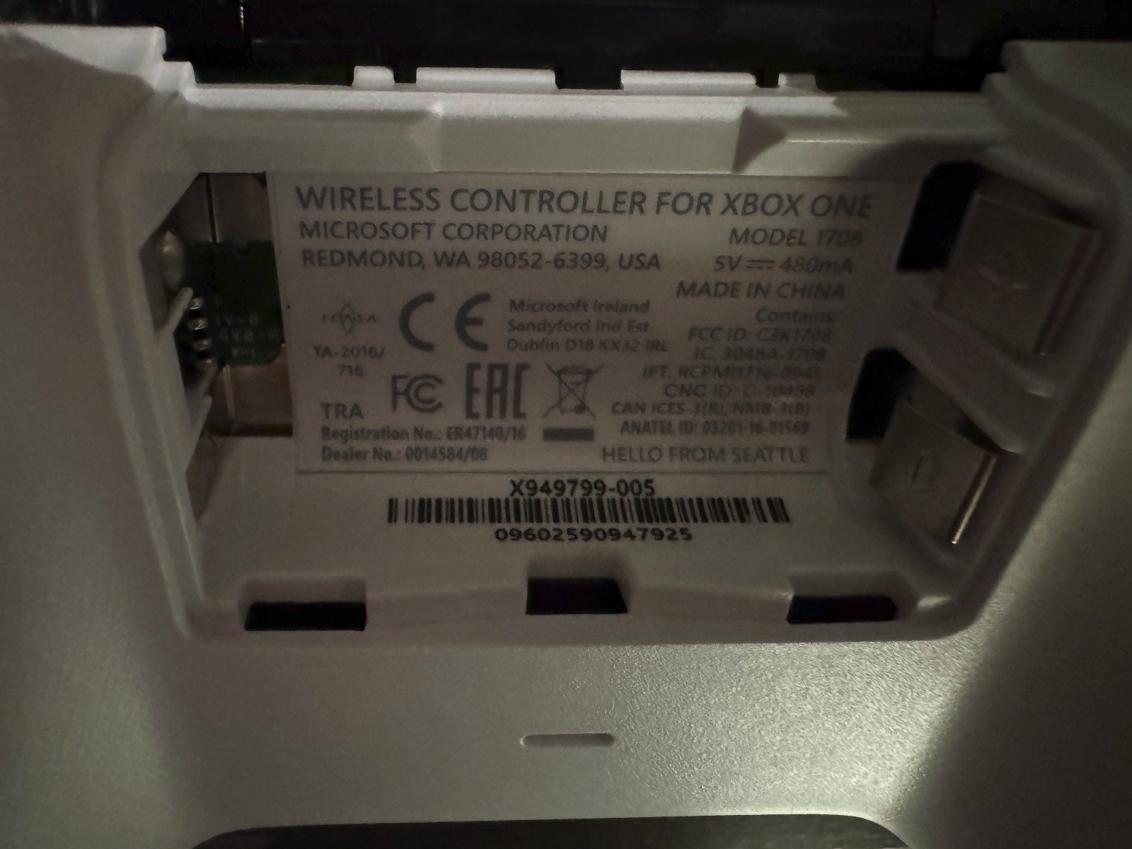 Xbox One S 1TB Console – Working Tested, Includes Controller, Cords, and 6 Games