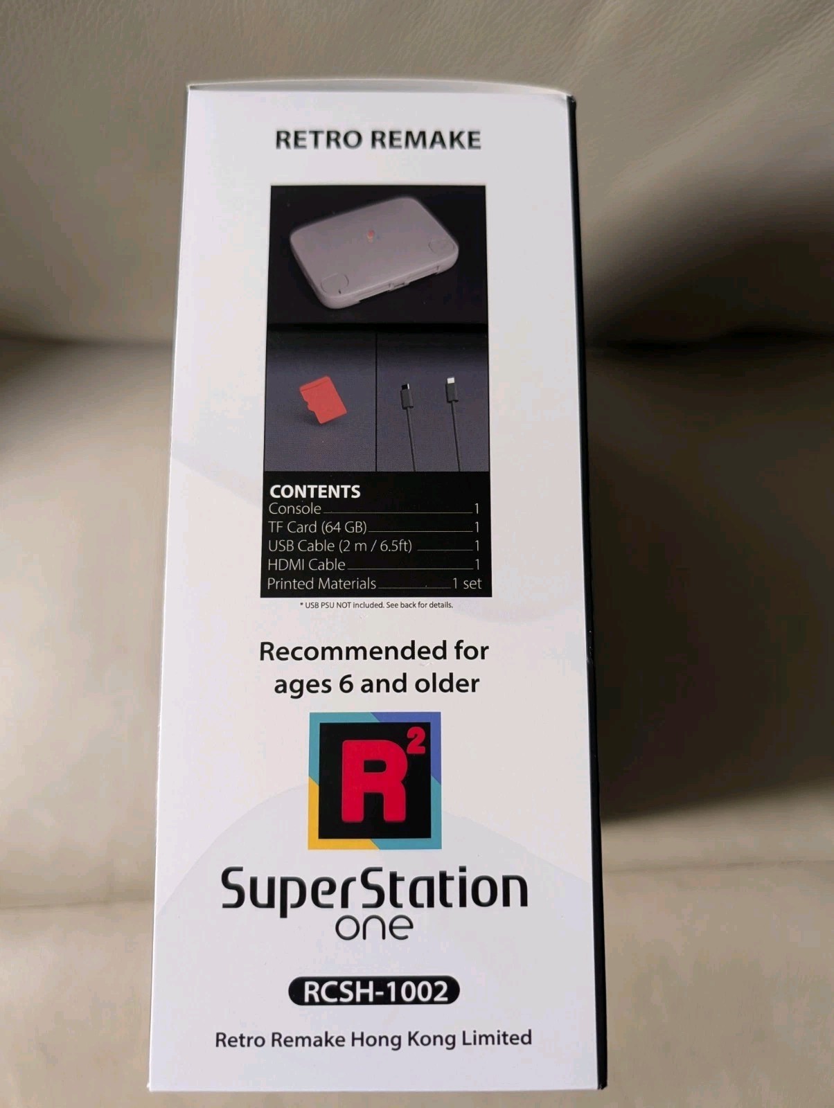 Retro Remake SuperStation One R2 Region Free PS1 Console NTSC/PAL Black