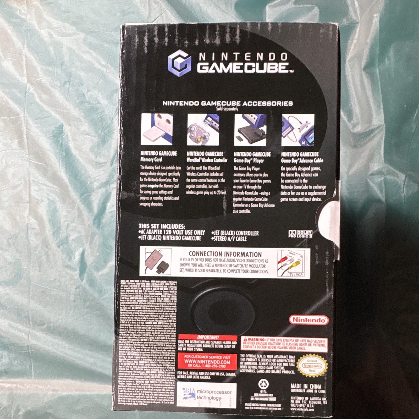 Authentic – Nintendo GameCube Black Console (USA) – CIB – Tested & Working