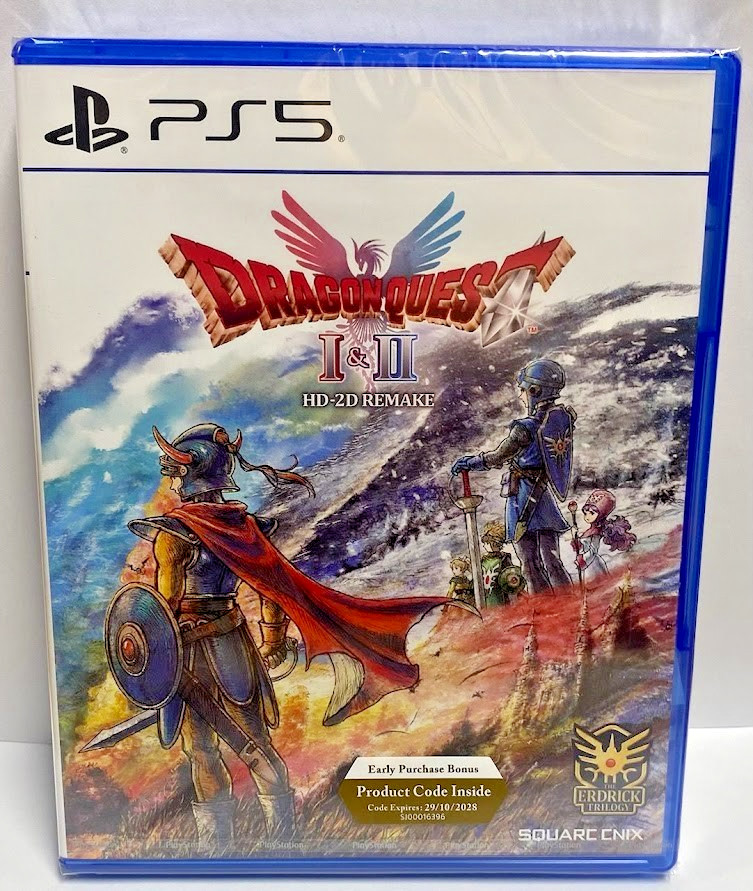 Dragon Quest I & II (Multi-Language) + III HD-2D Remake PS5 New Sealed Bundle