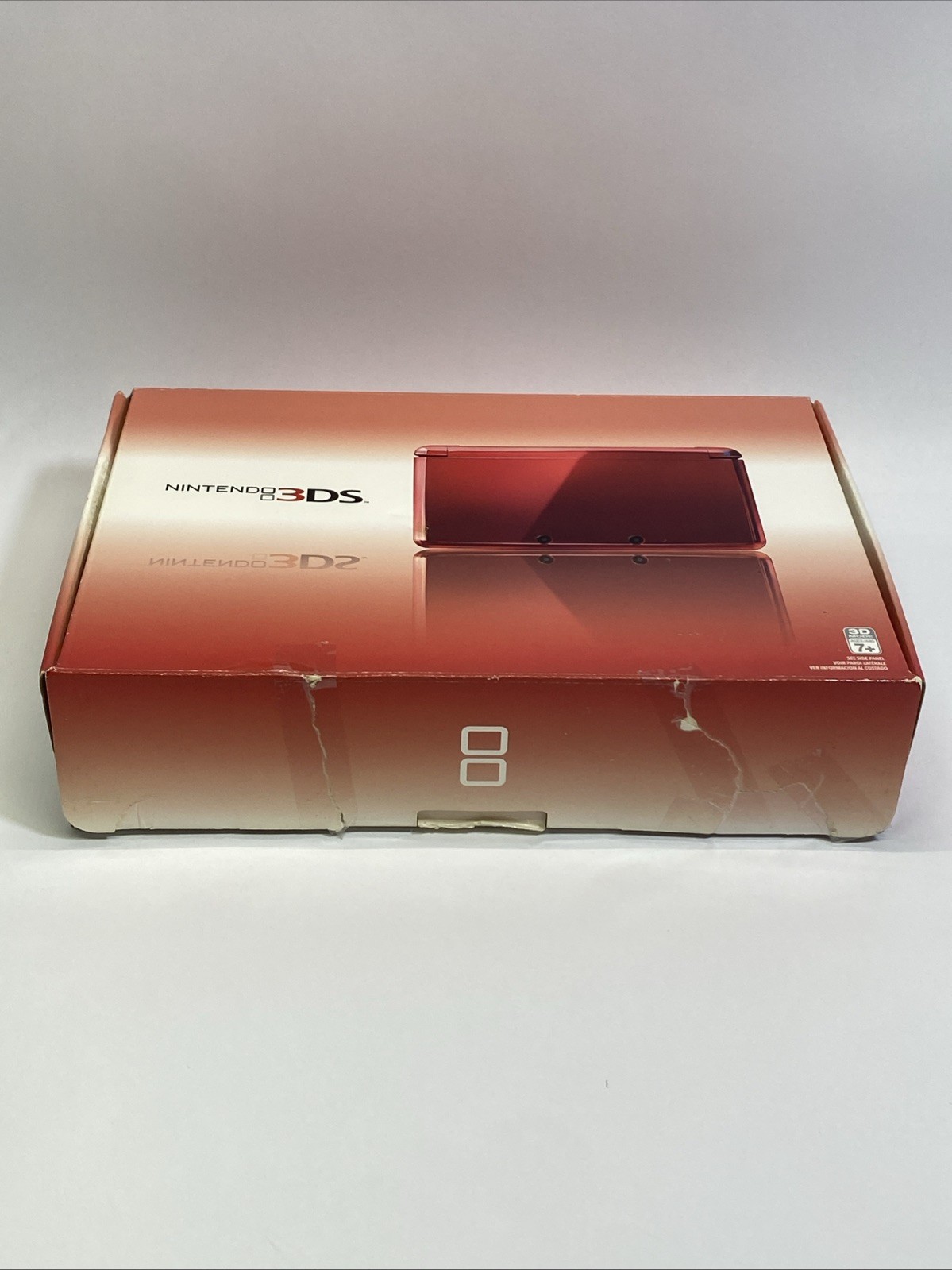 Nintendo 3DS Flame Red BOX ONLY with Operation Manual