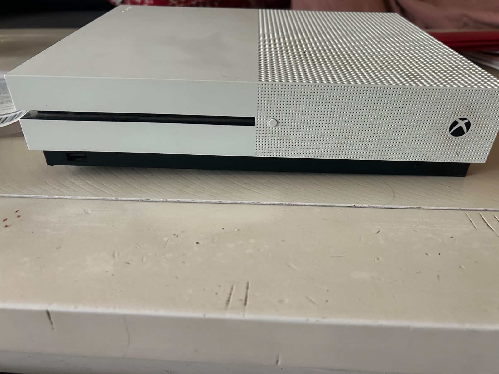 Xbox one s 500gb with controllers(Red, White, and Black)
