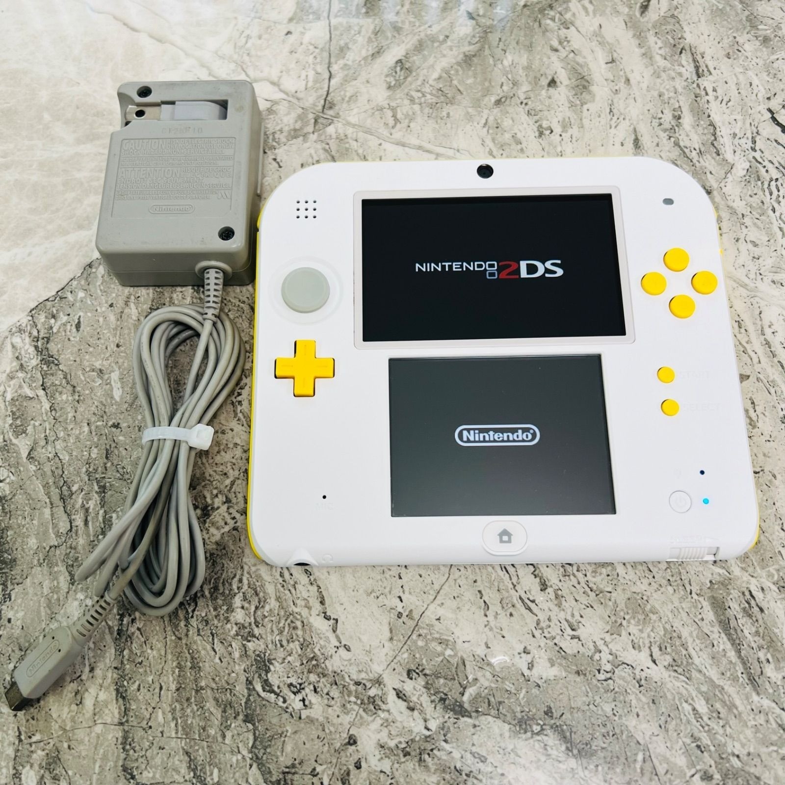 NINTENDO 2DS Super Mario Pack White Yellow Limited Edition Console with Charger