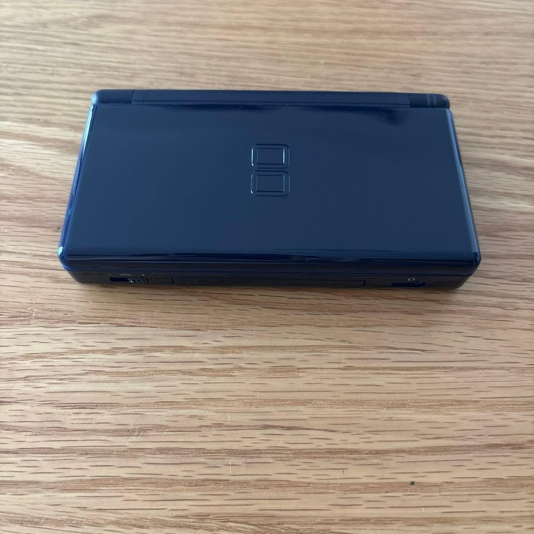 Nintendo DS Lite Enamel Navy Console Set w/ Box Charger Tested Japan USG-001