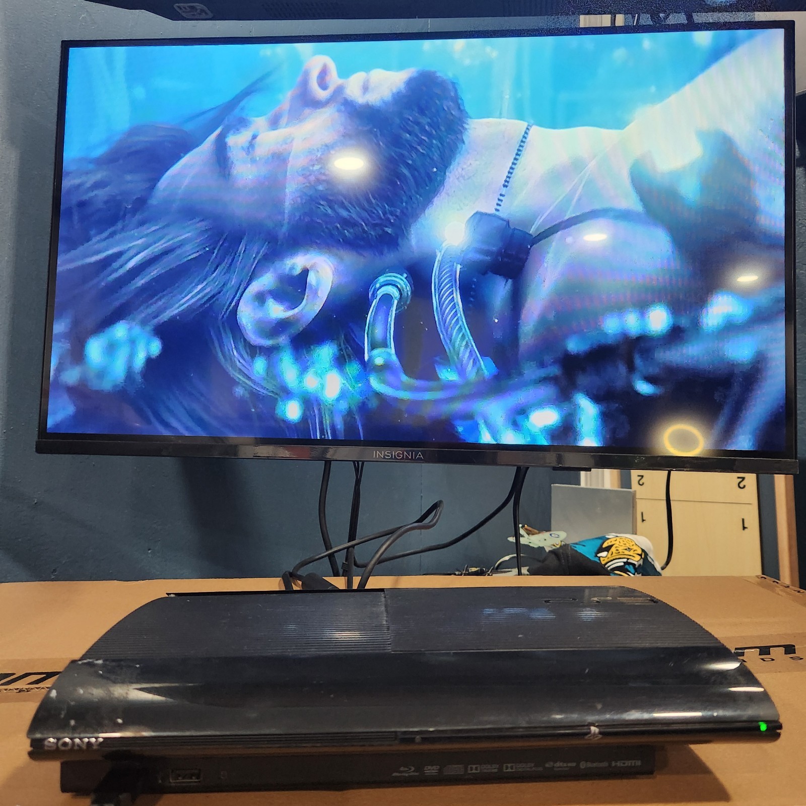 Sony PS3 Super Slim 500GB Console w/Controller Blue CECH-4201C