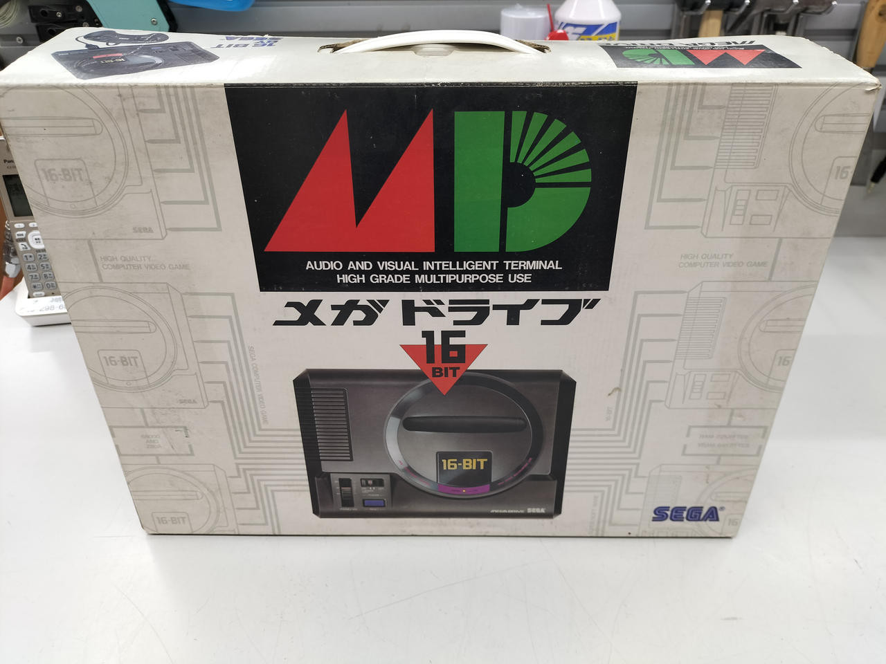 Mega Drive Console Controller VA4 Boxed Tested System SEGA HAA-2510 Japan GOOD